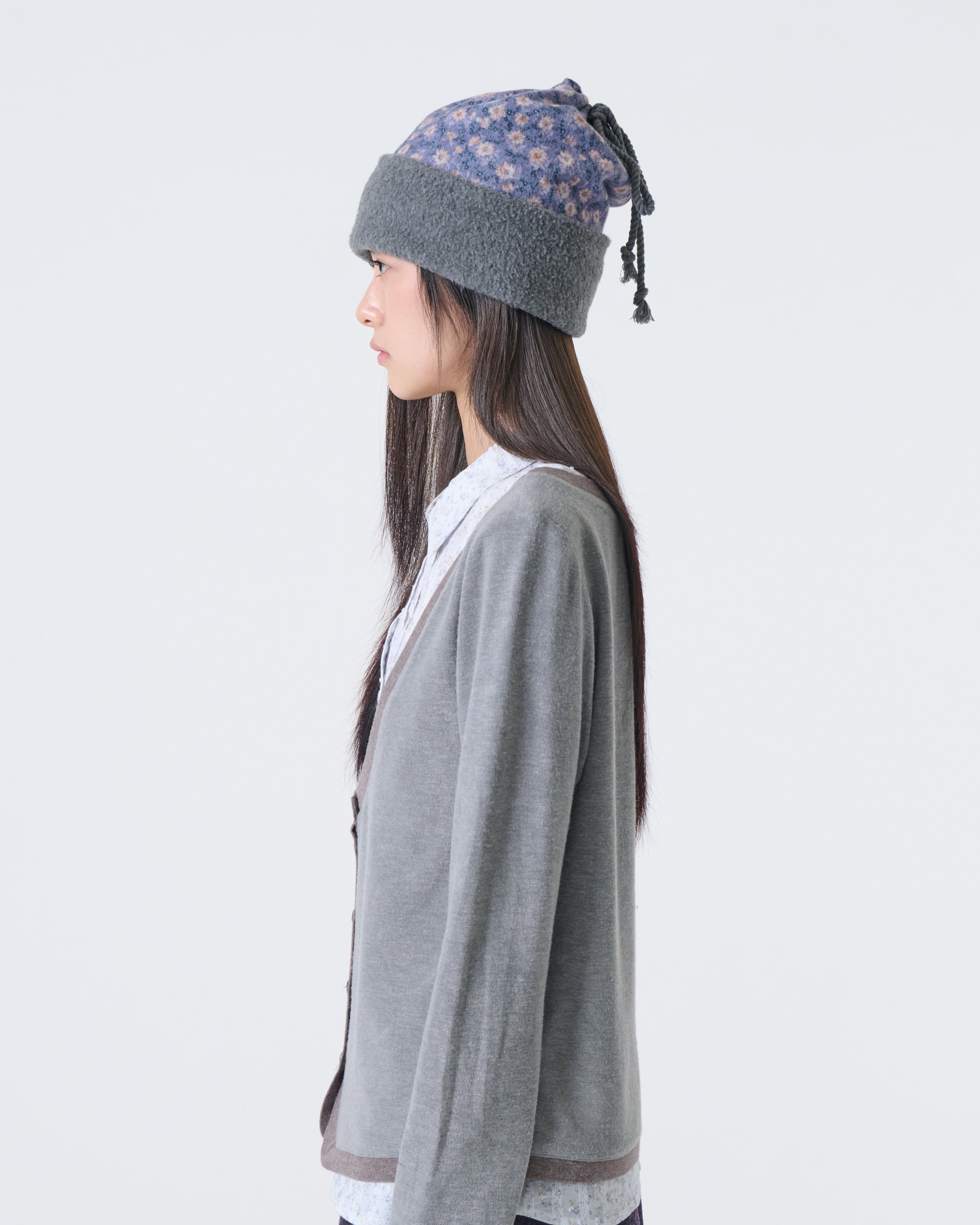 FLEECE NECK WARMER BEANIE [PURPLE]