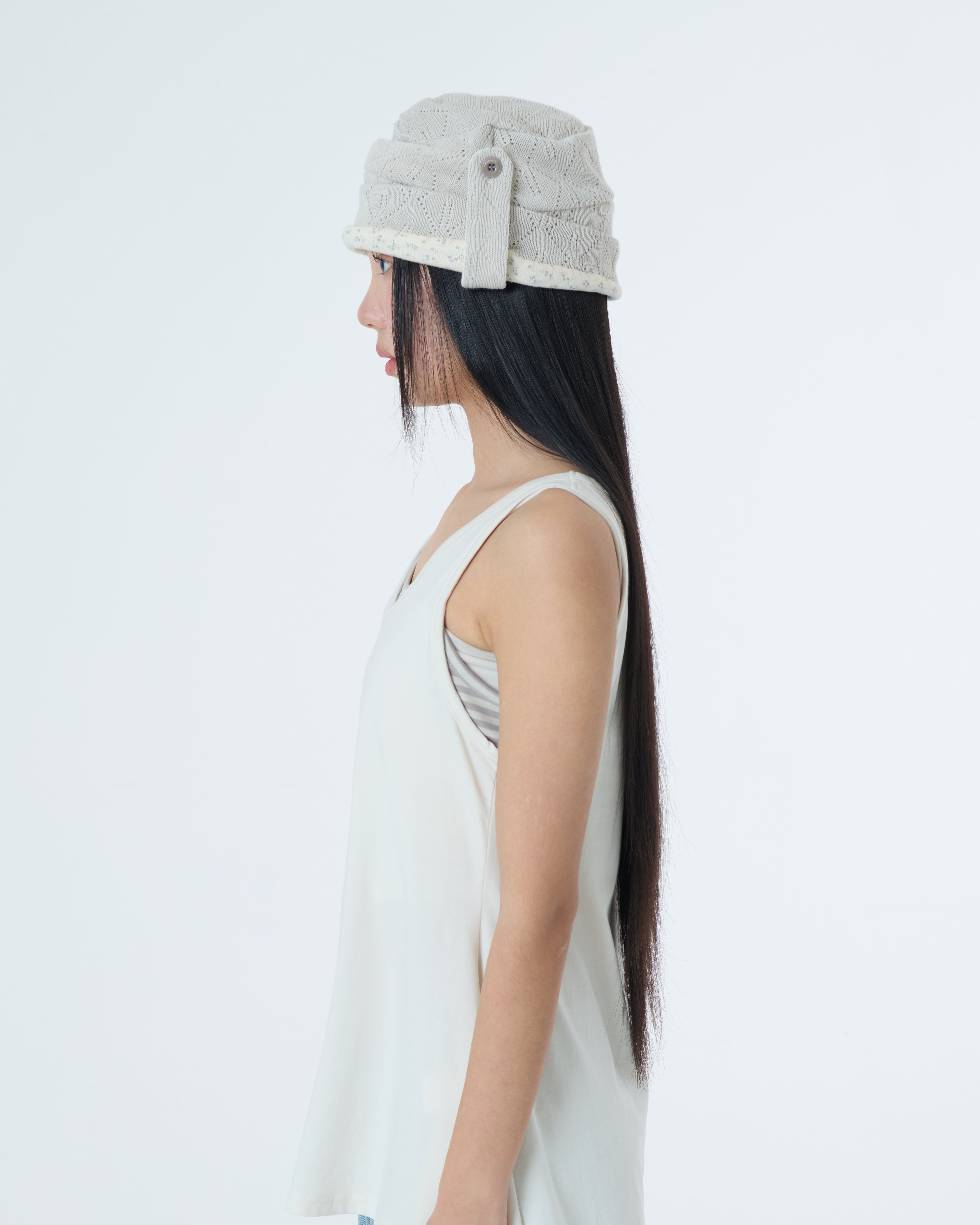 WRINKLED BEANIE [BEIGE]