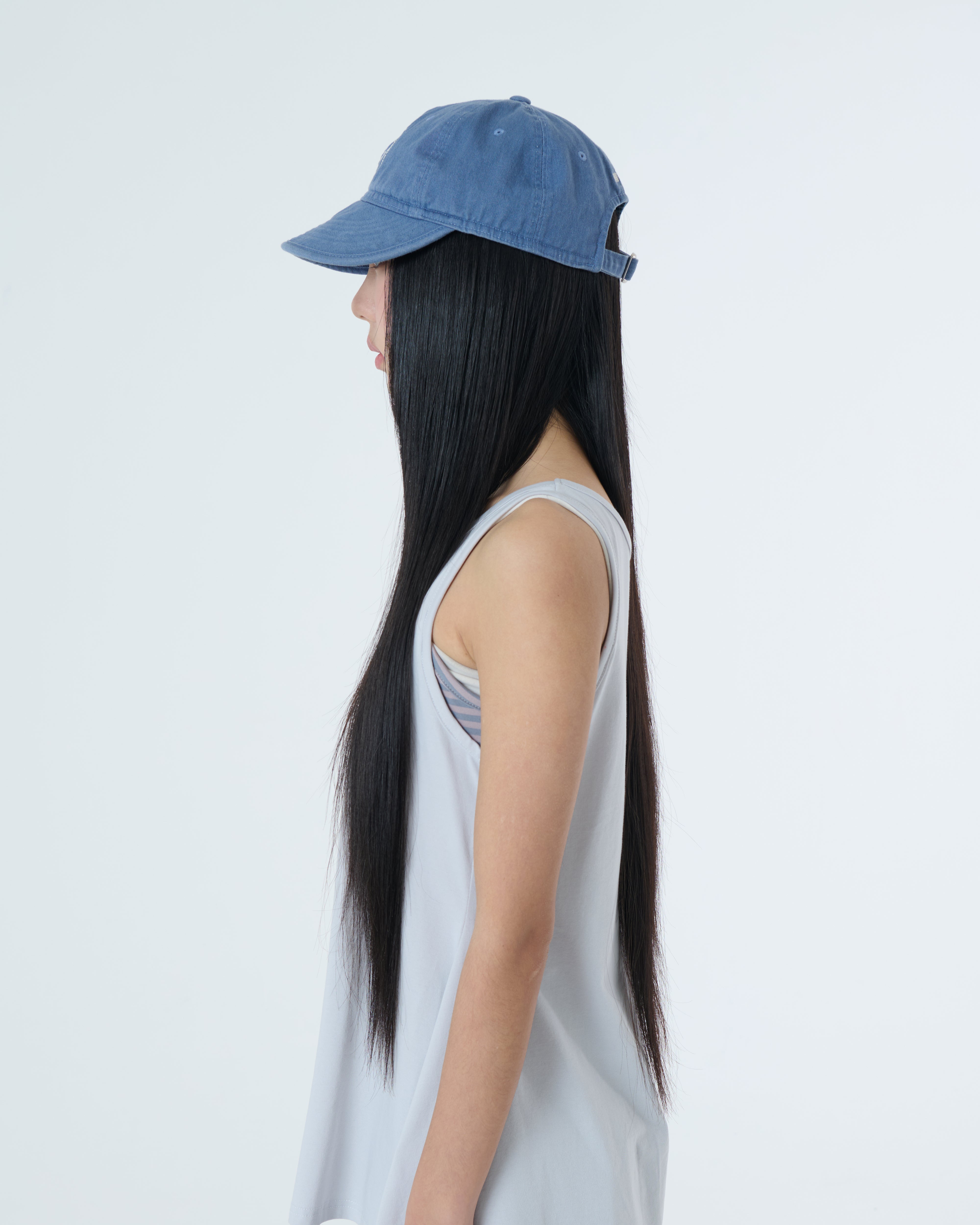 STRIPE LAYERED SLEEVELESS [ASH]