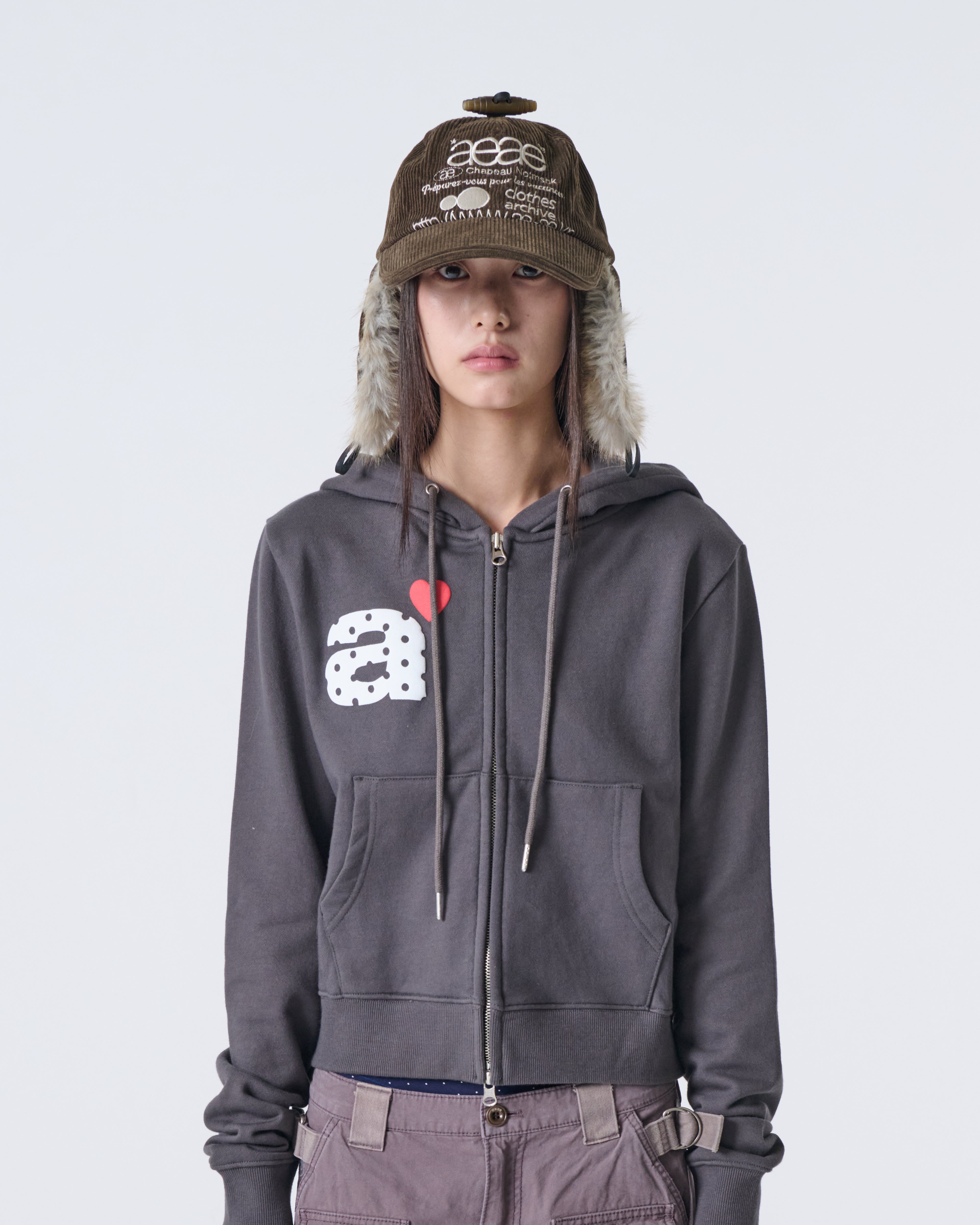 WEB LOGO TROOPER CAP [BROWN]