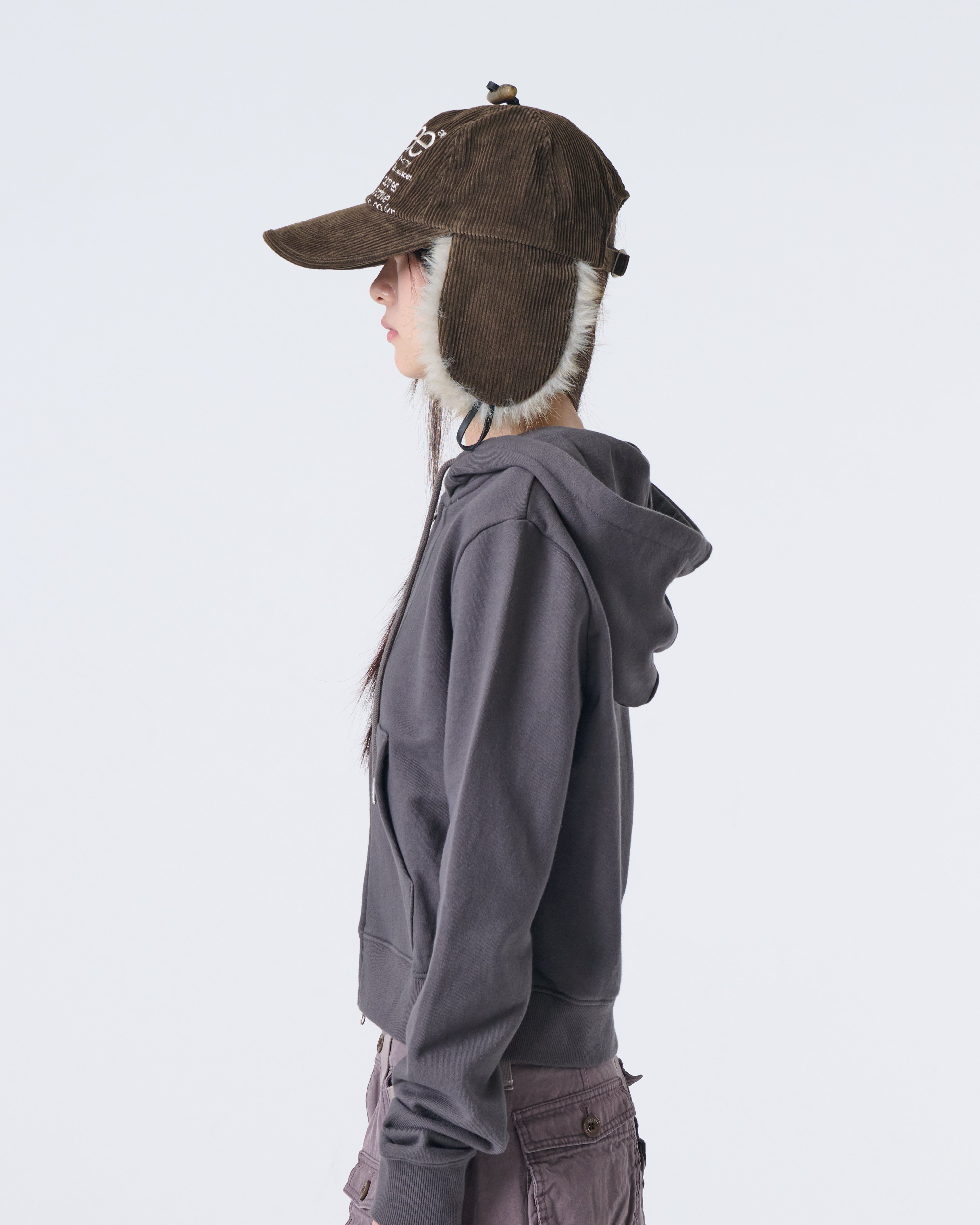 WEB LOGO TROOPER CAP [BROWN]