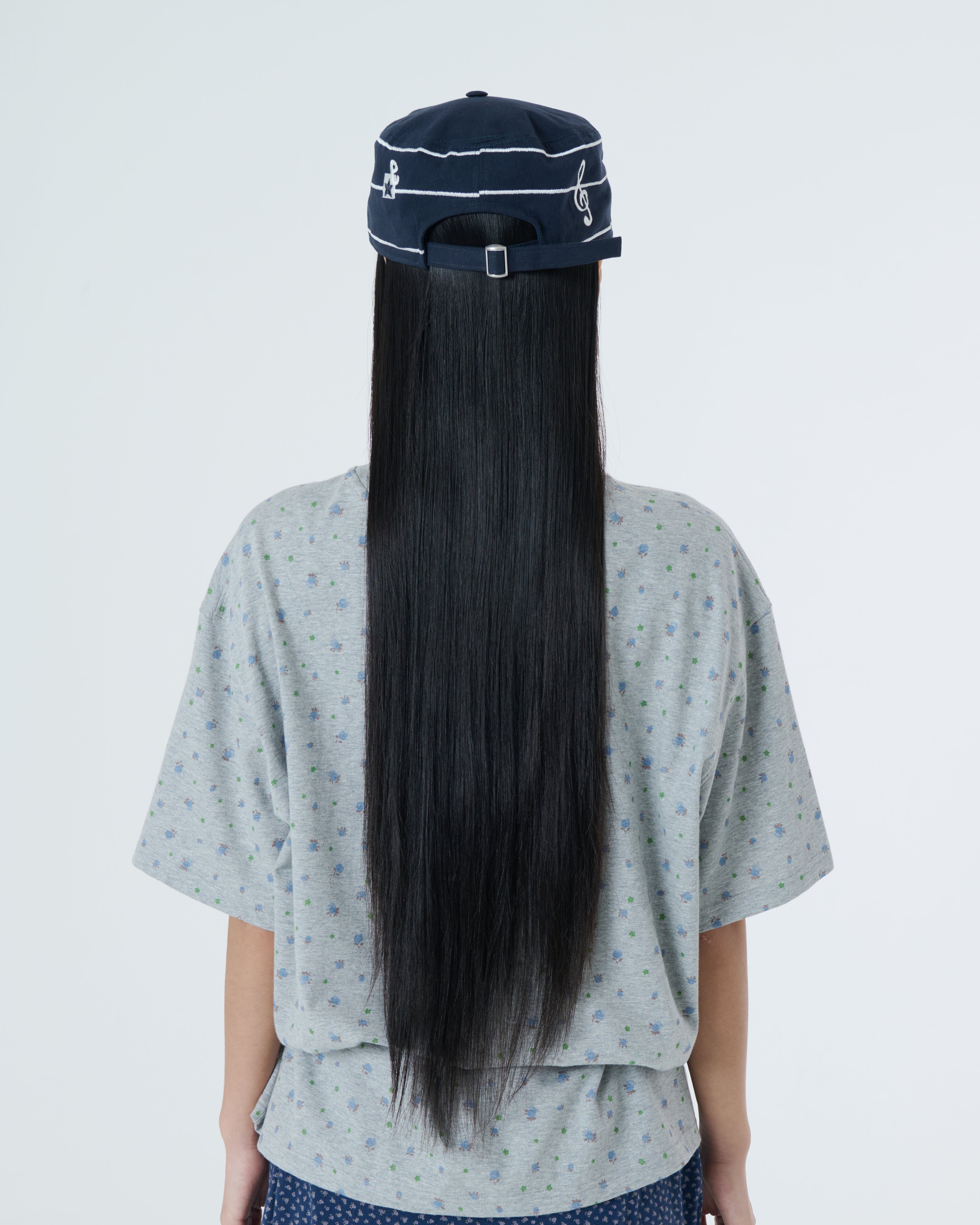 A LOGO PILLBOX CAP [NAVY]
