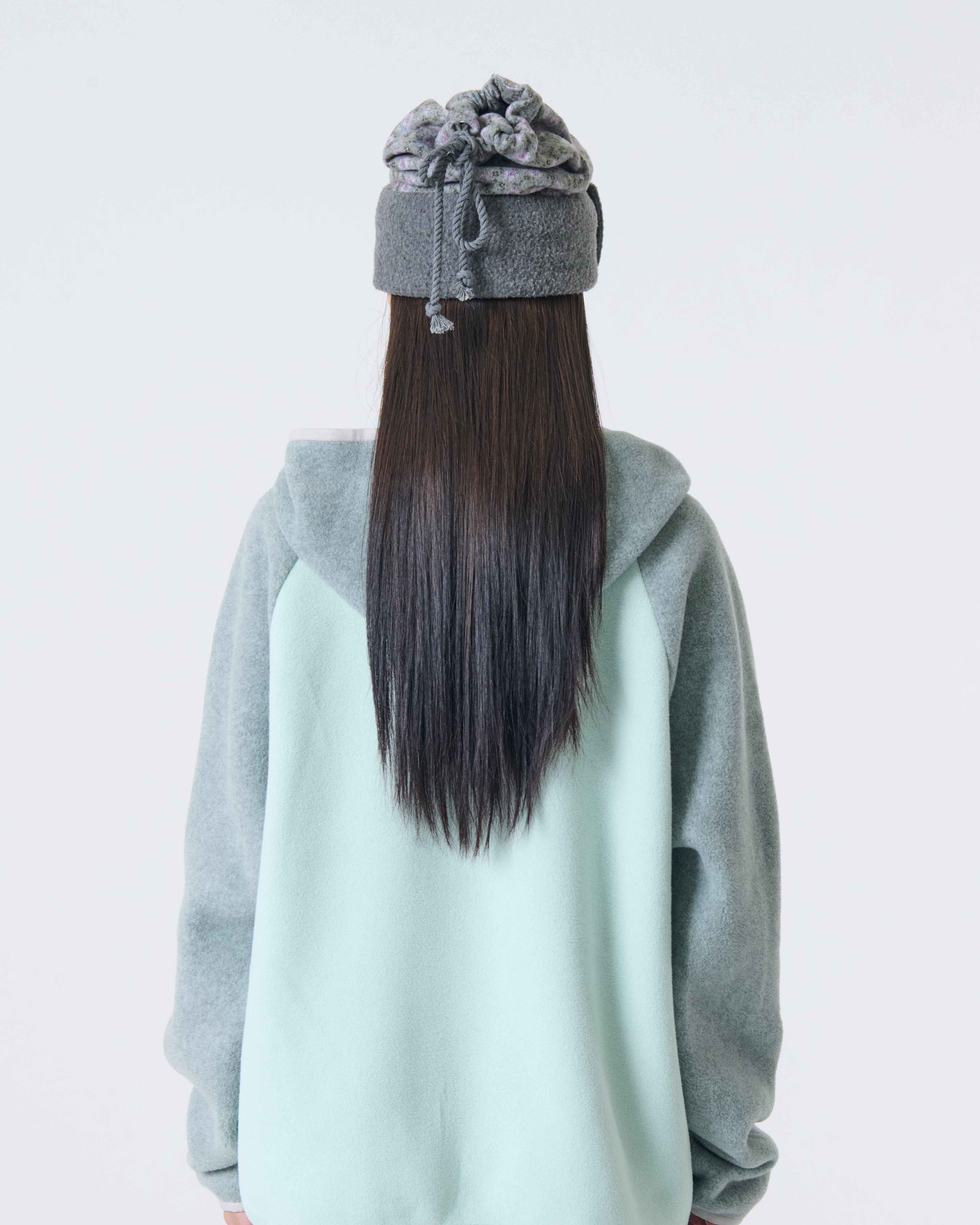 FLEECE NECK WARMER BEANIE [KHAKI]