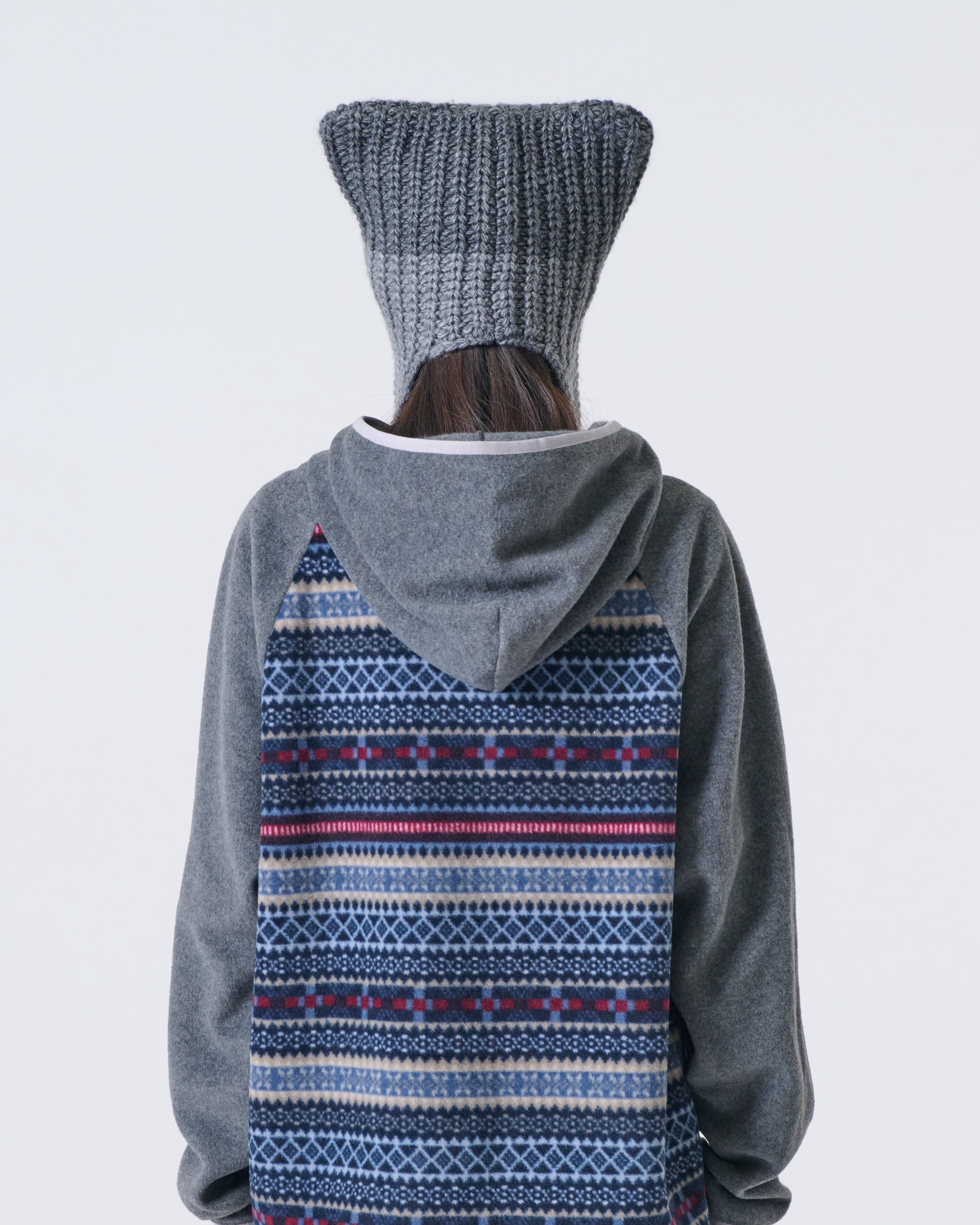 SOFT FLEECE ZIP UP HOODIE [GREY]
