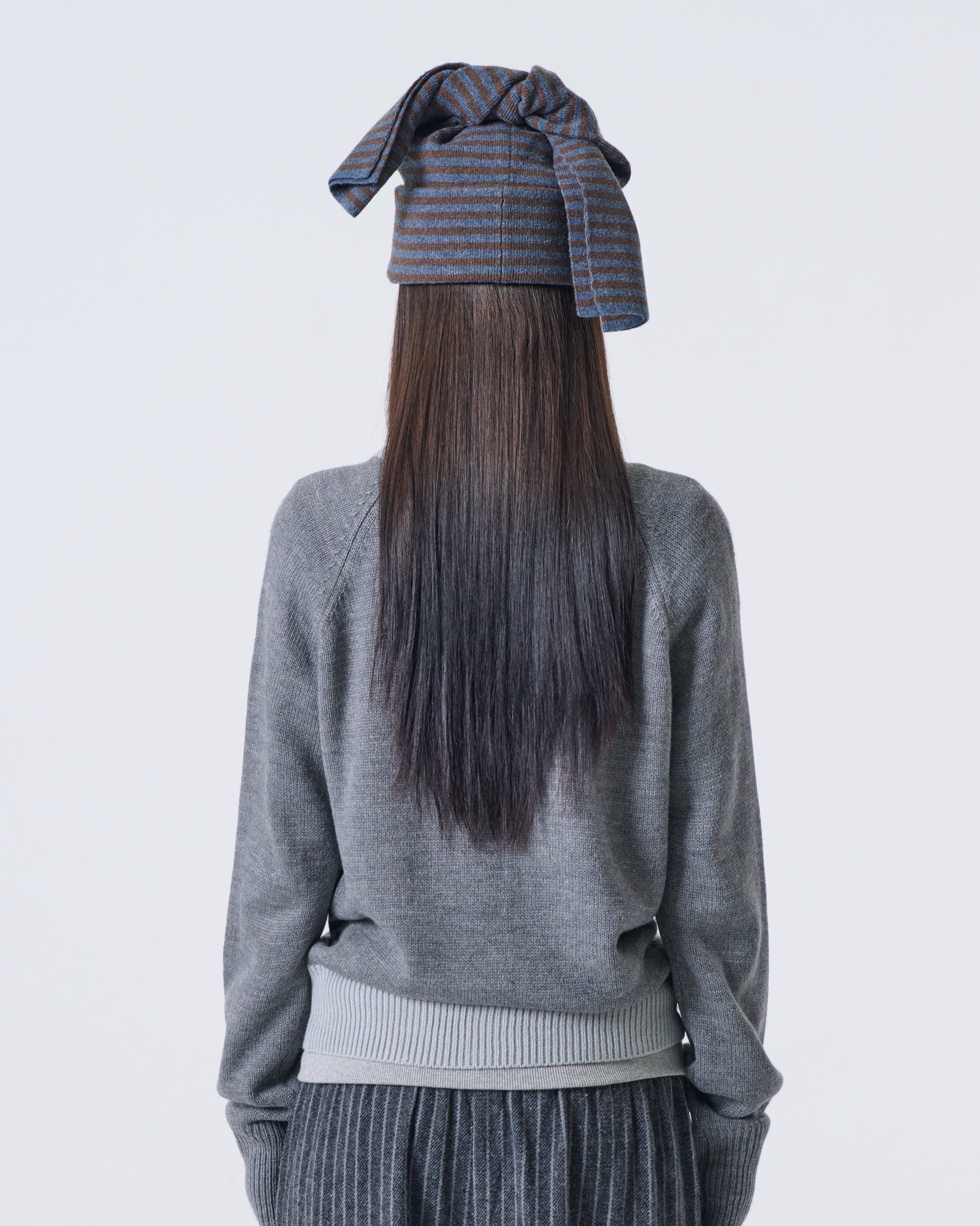 PILED LONG BEANIE [BLUE]
