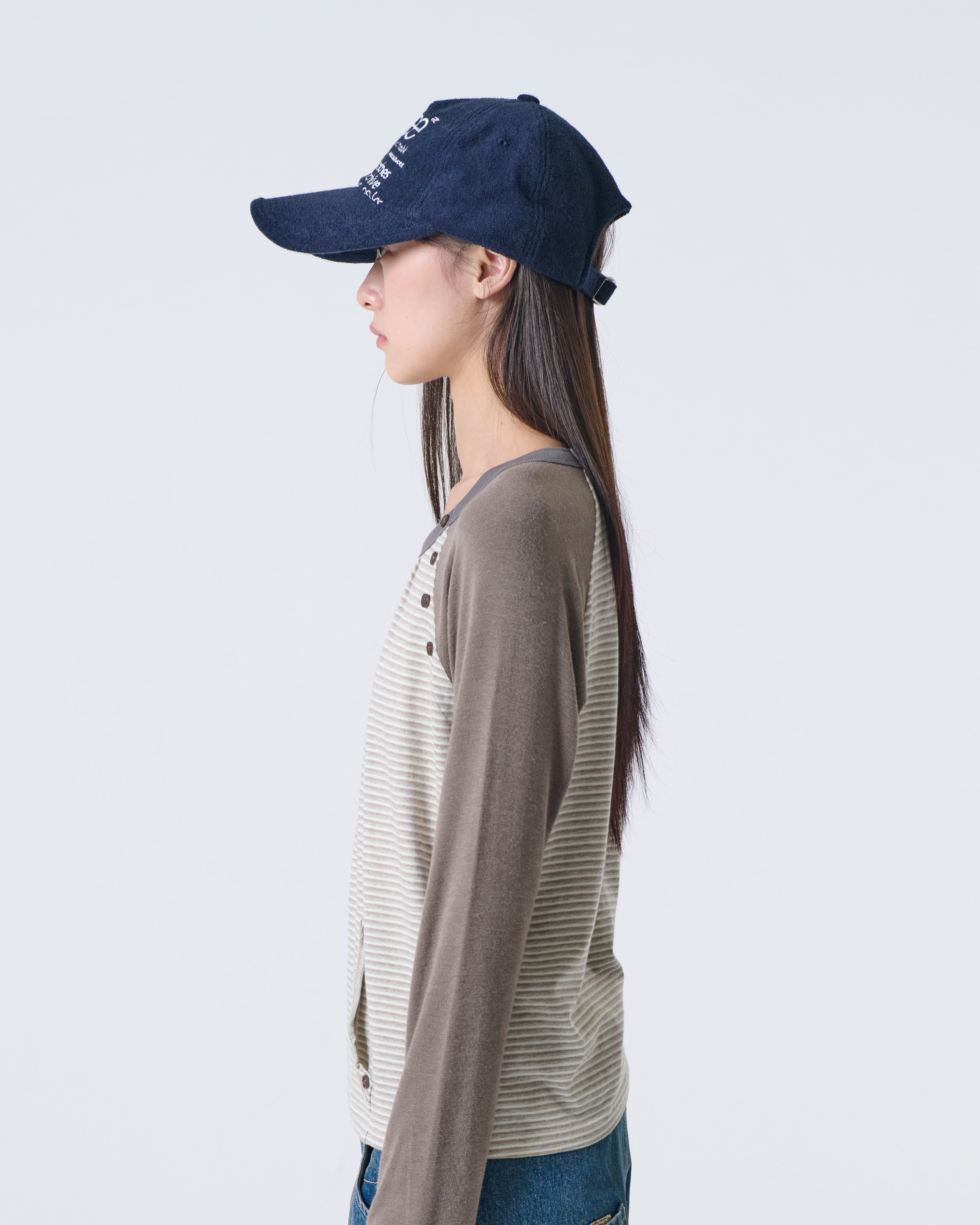 WEB LOGO FLEECE CAP [NAVY]