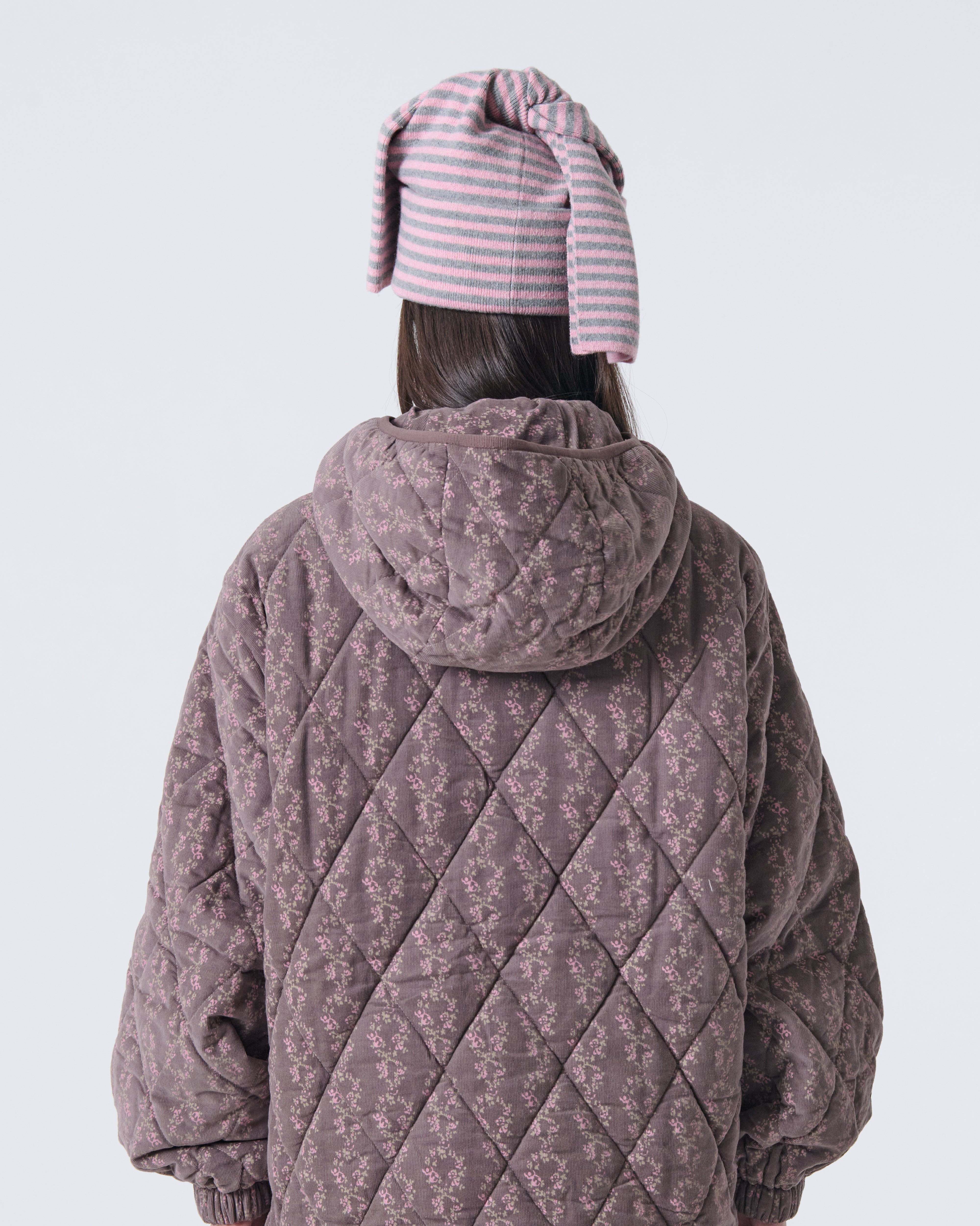 PILED LONG BEANIE [PINK]