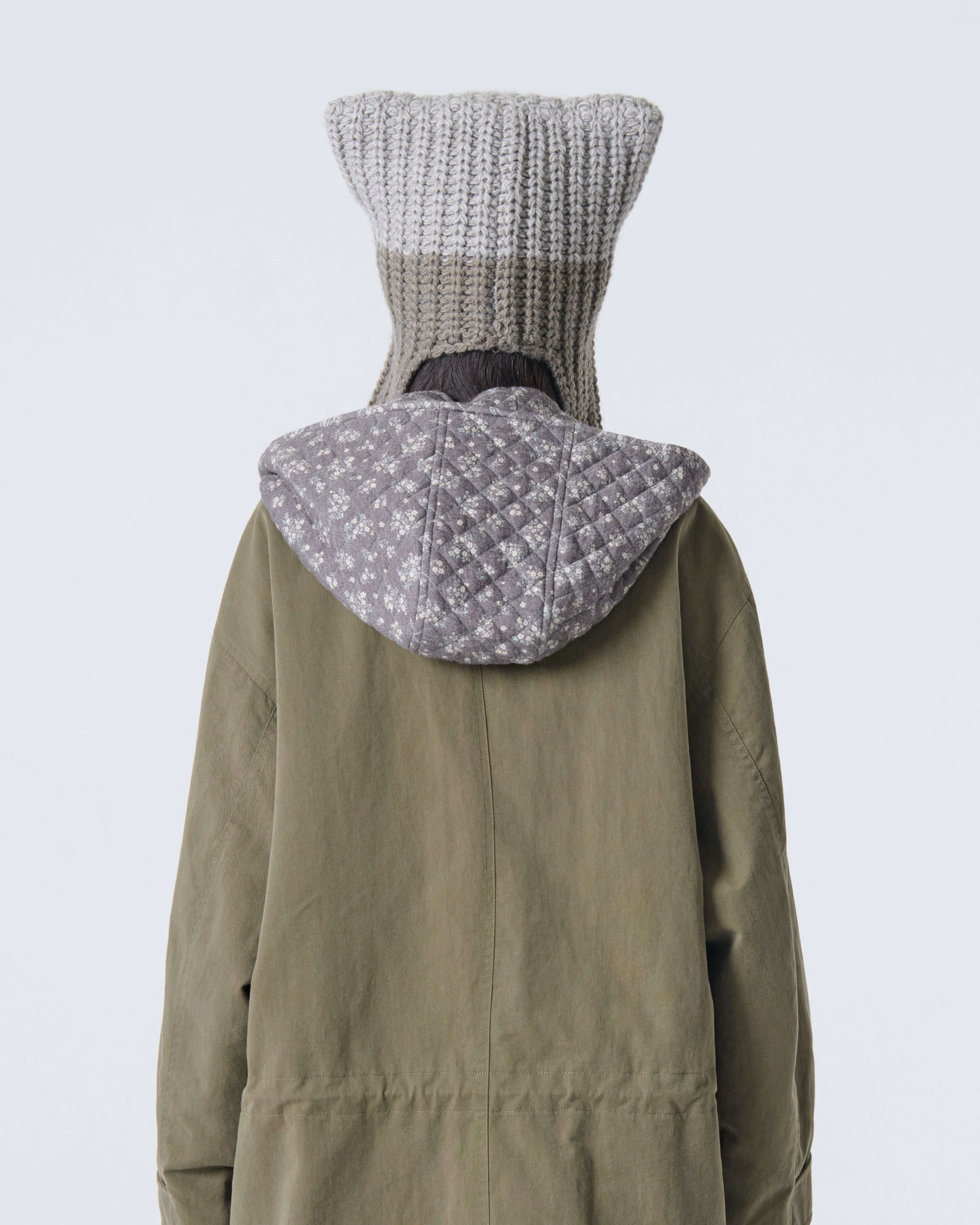 BULKY SQUARE BEANIE [OLIVE]