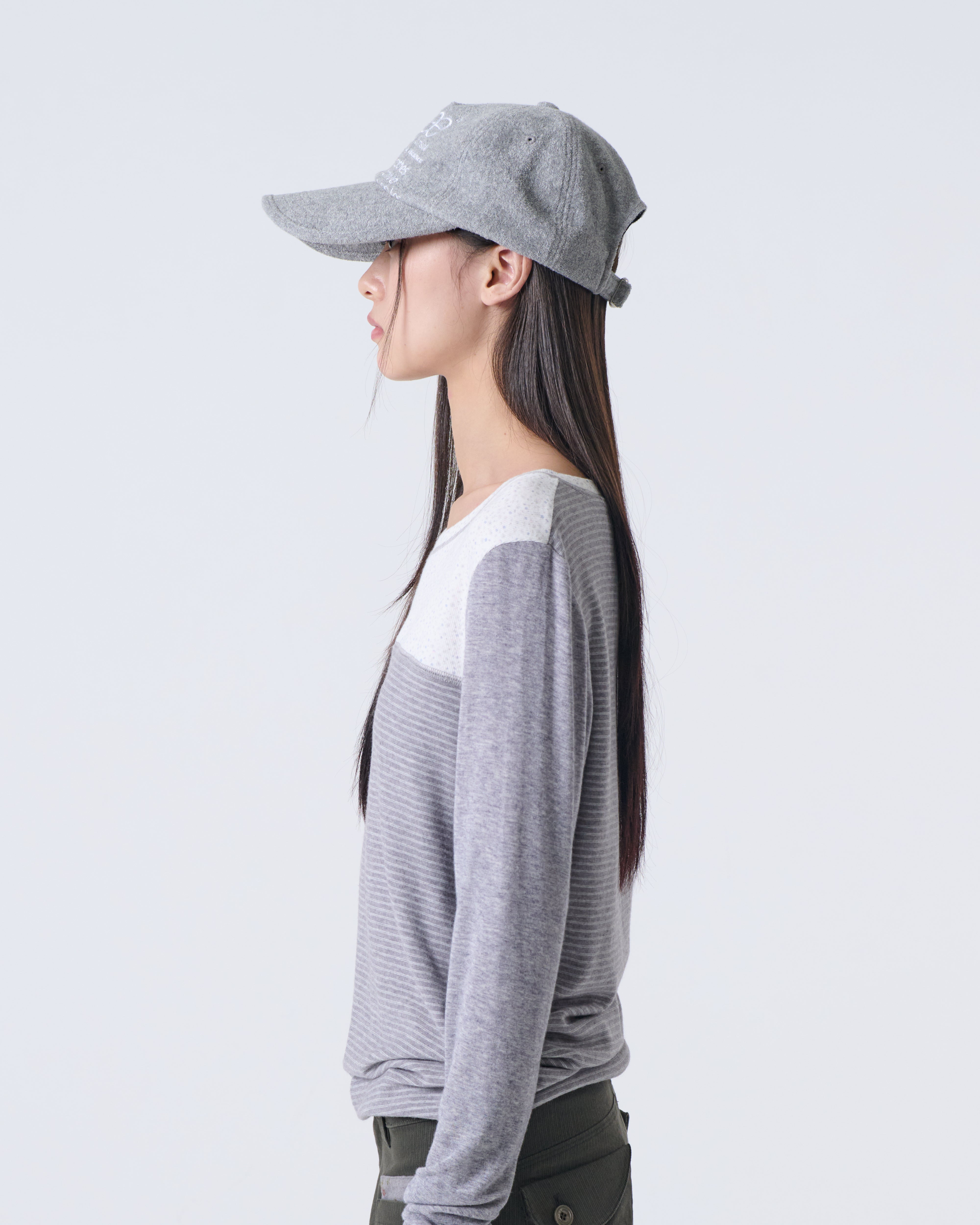 WEB LOGO FLEECE CAP [GREY]
