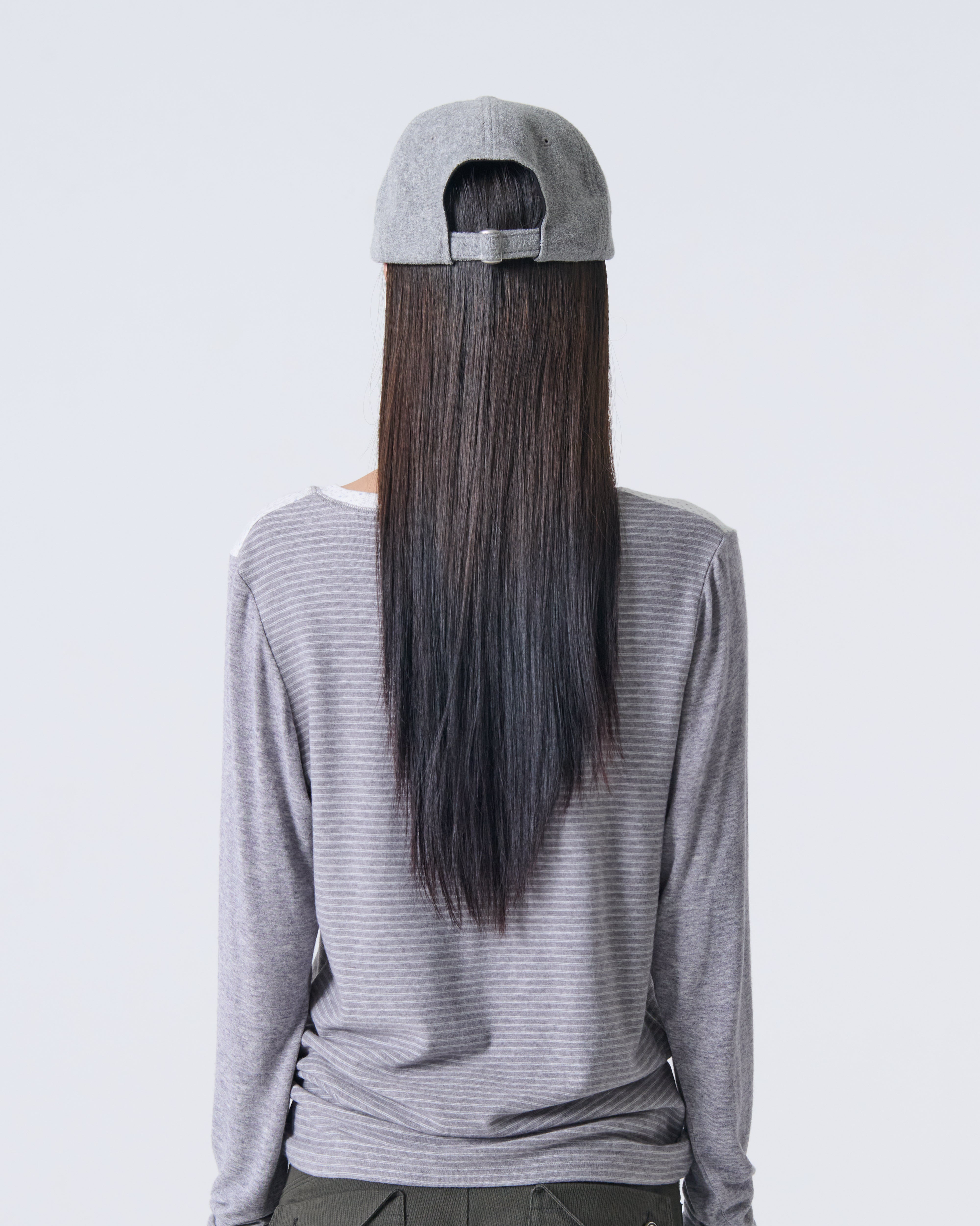 WEB LOGO FLEECE CAP [GREY]