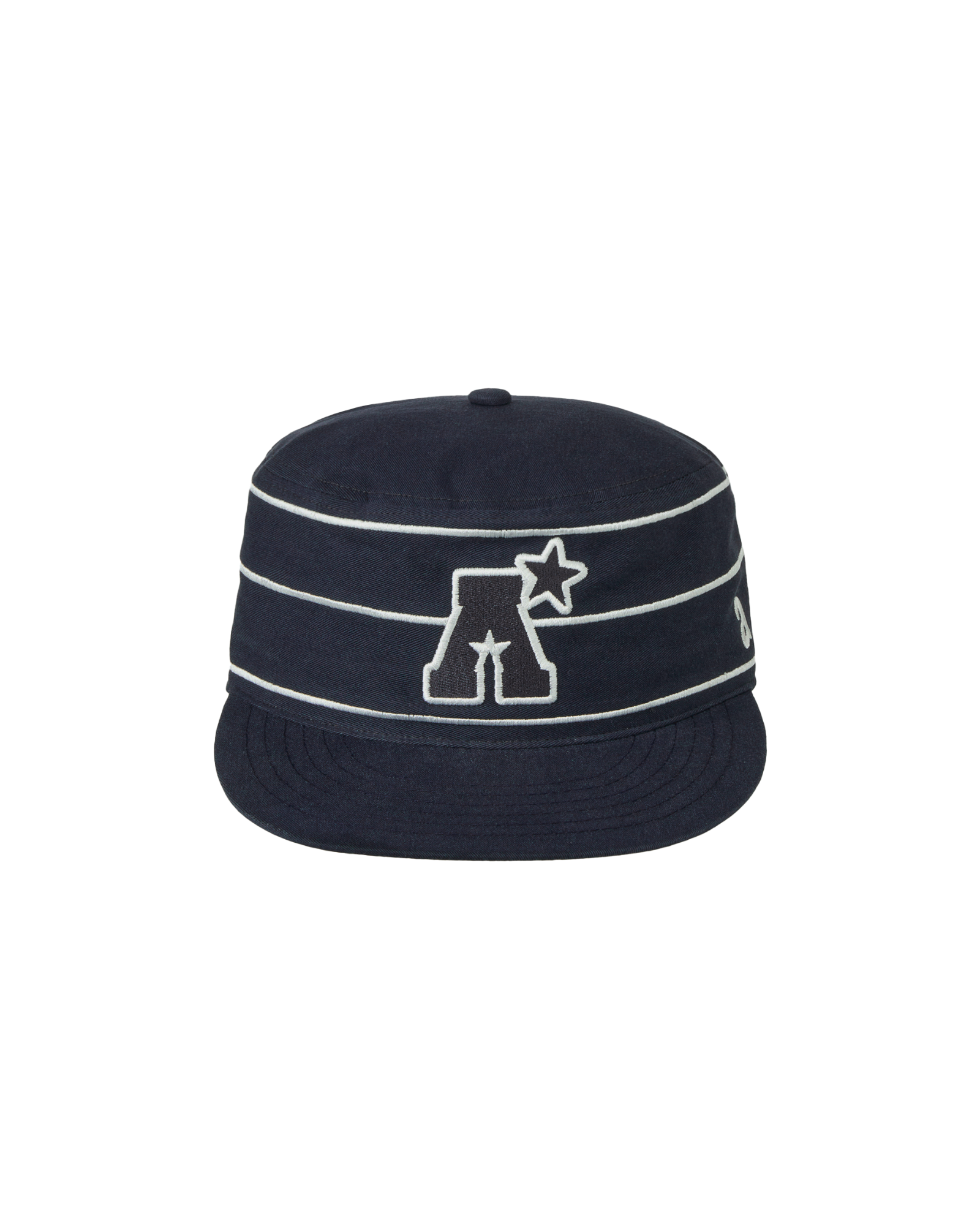 A LOGO PILLBOX CAP [NAVY]