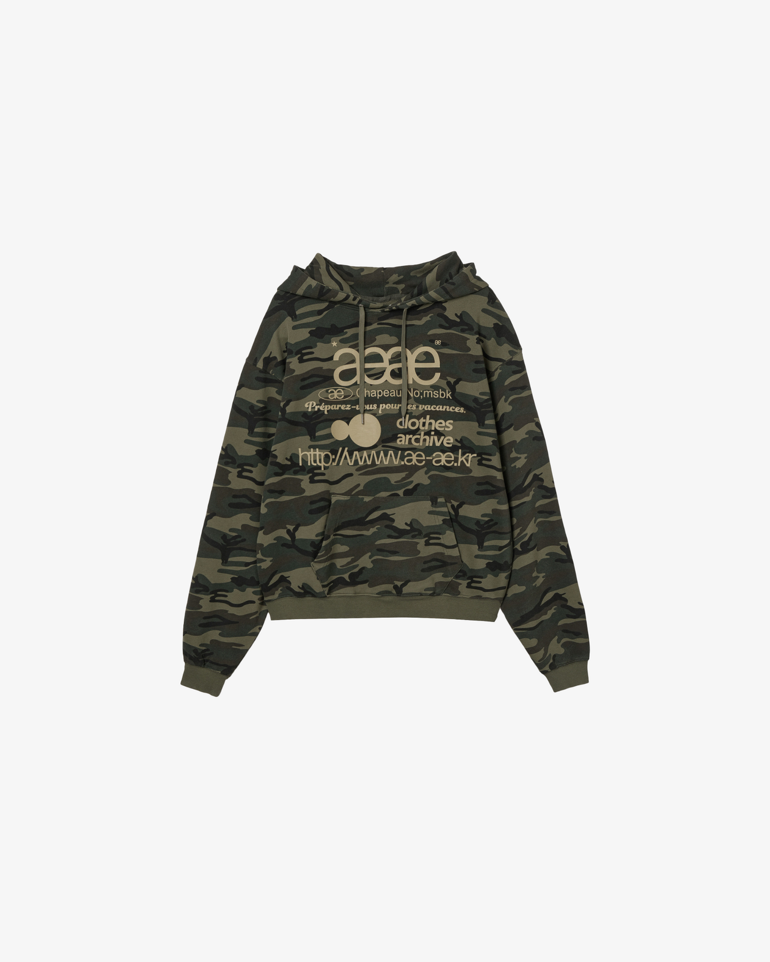 WEB LOGO LOOSED HOODIE [CAMO]