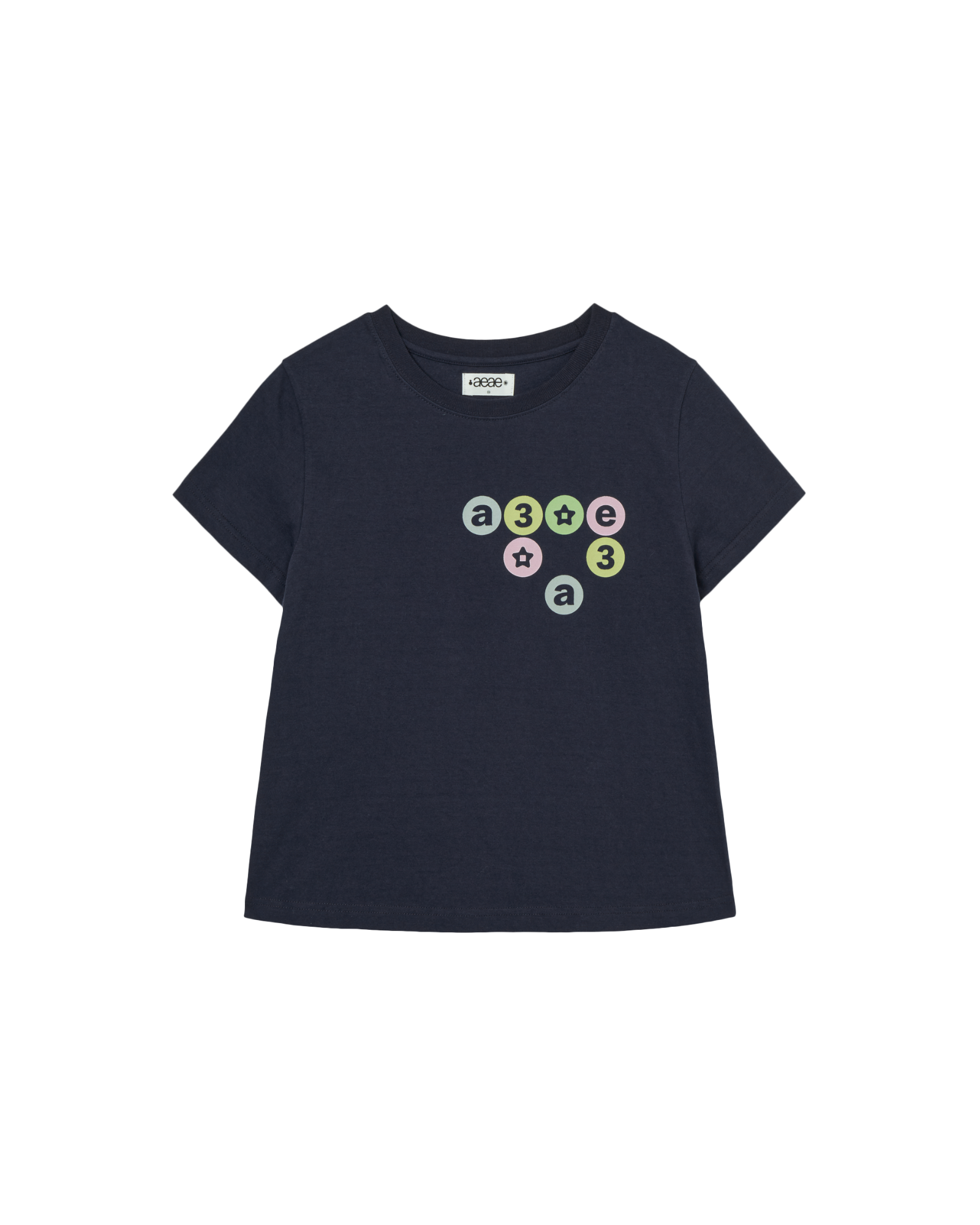 COLOR DOT LOGO TEE [NAVY]