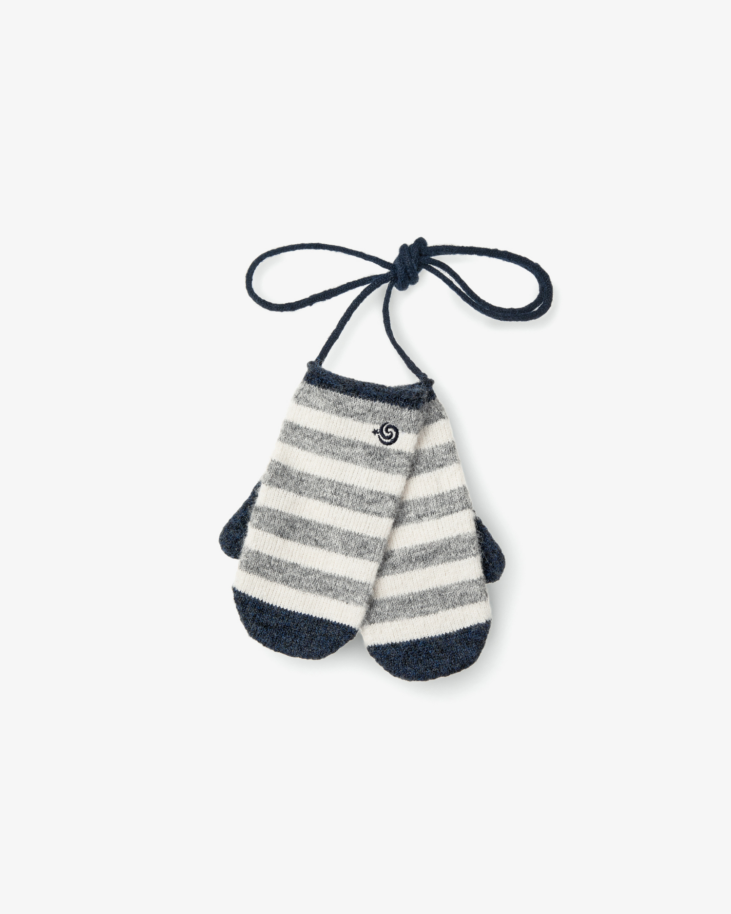 STRIPE MITTEN GLOVES [GREY]