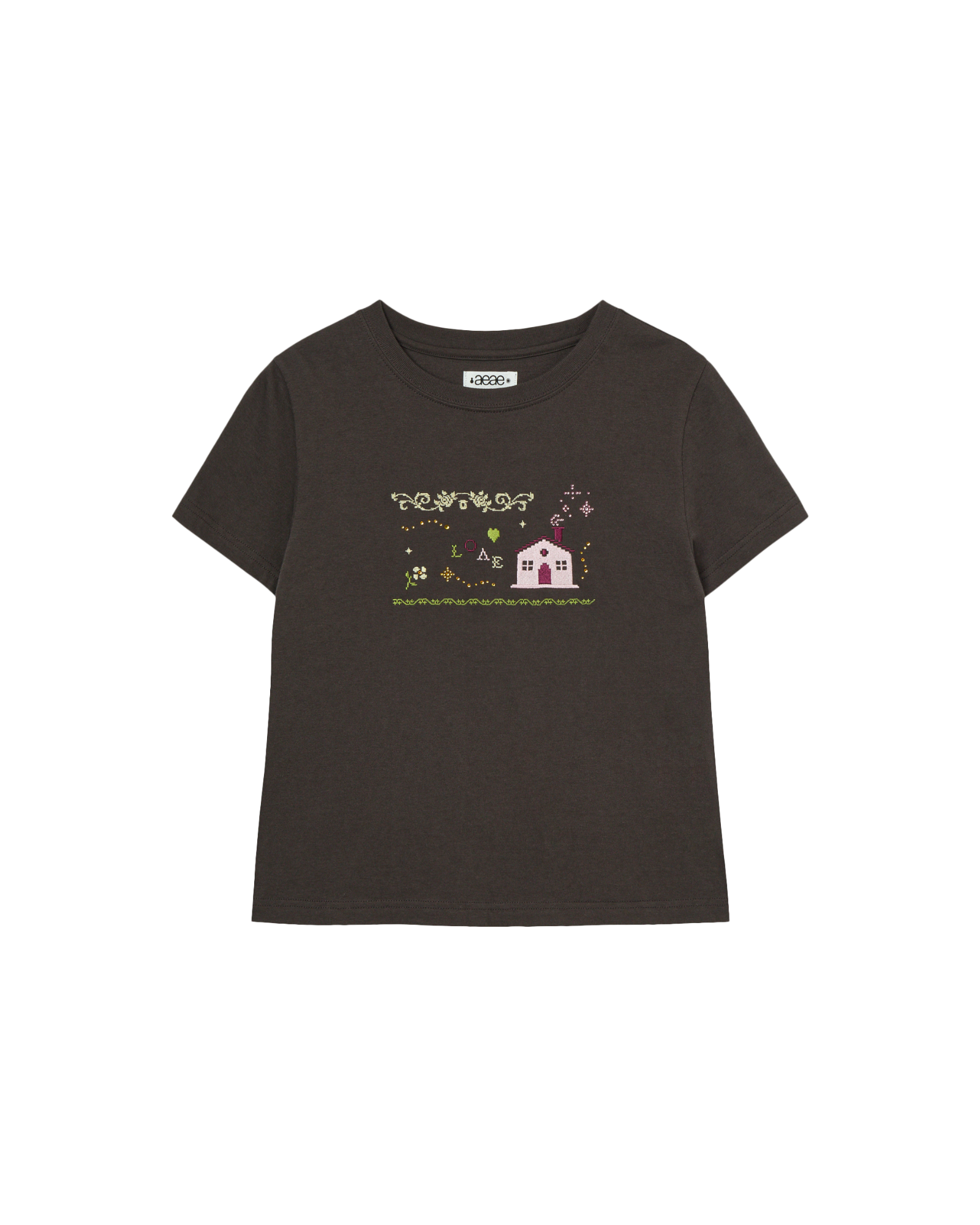 SWEET HOME TEE [DARK BROWN]