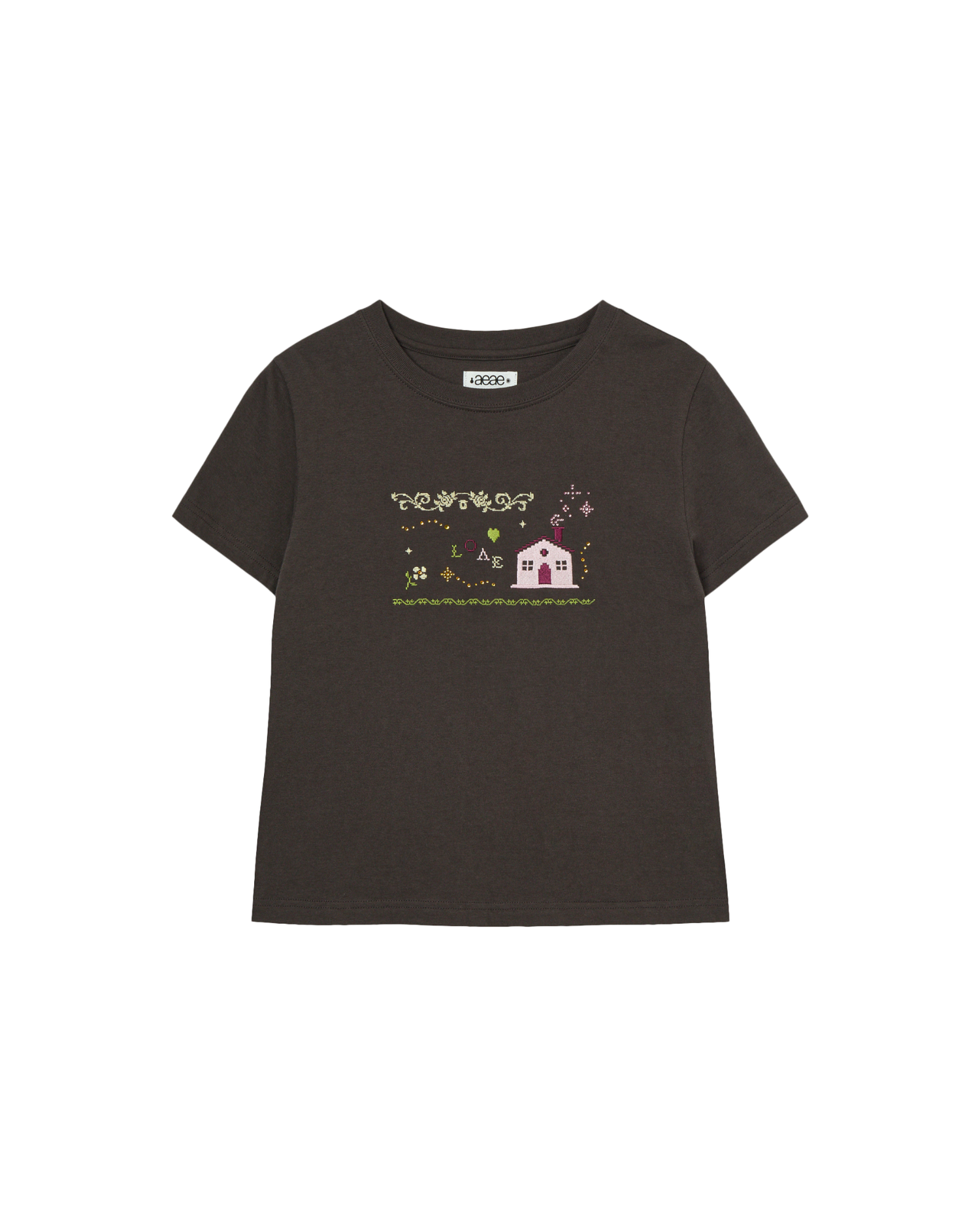 SWEET HOME TEE [DARK BROWN]
