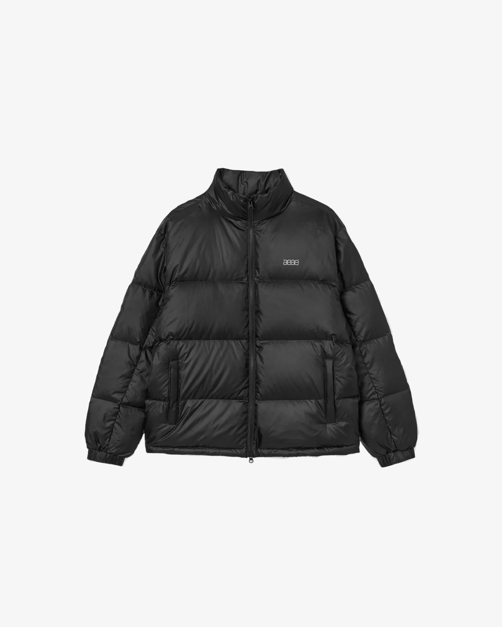WEB LOGO DOWN JACKET [BLACK]