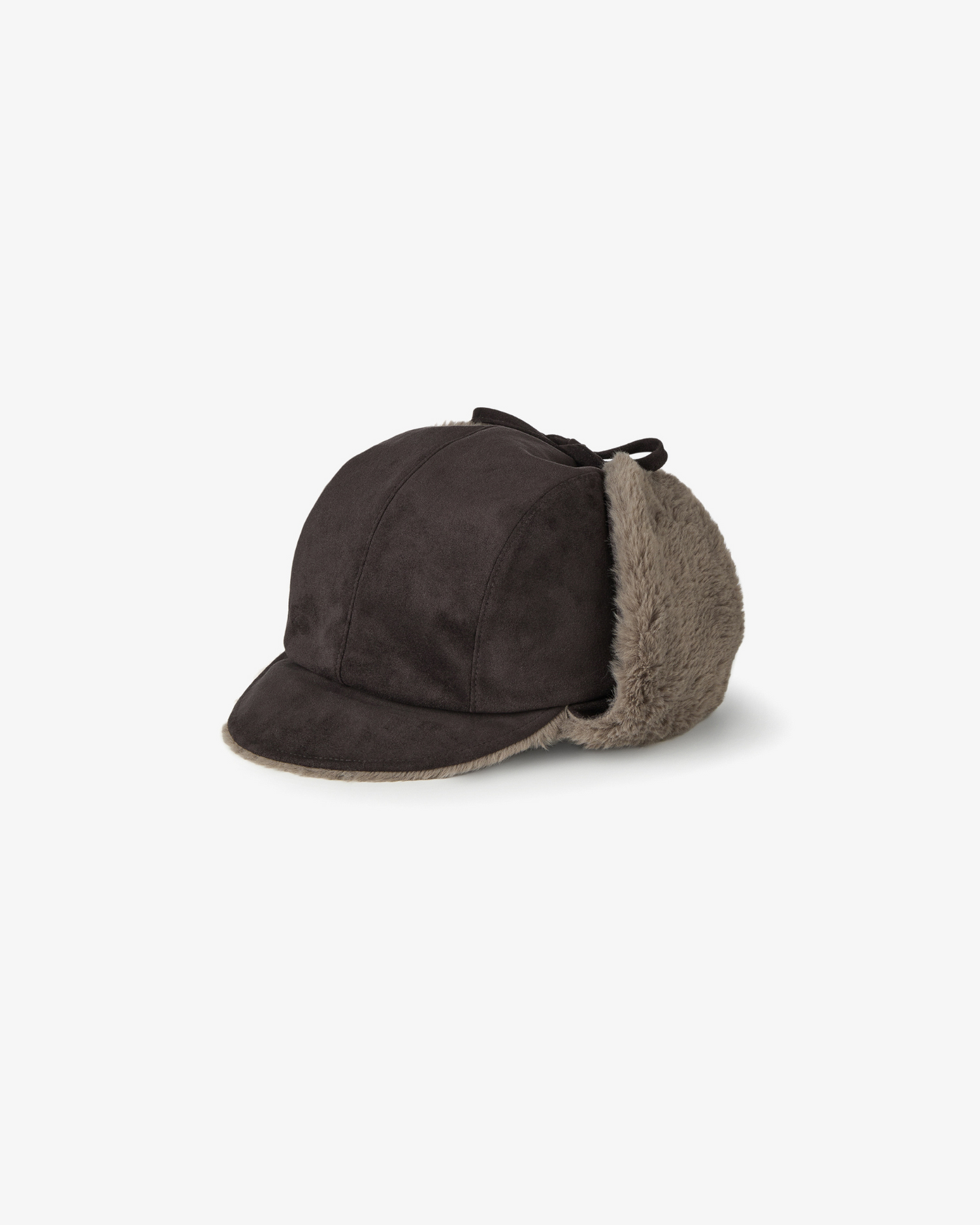 SUEDE TROOPER CAP [CHARCOAL]