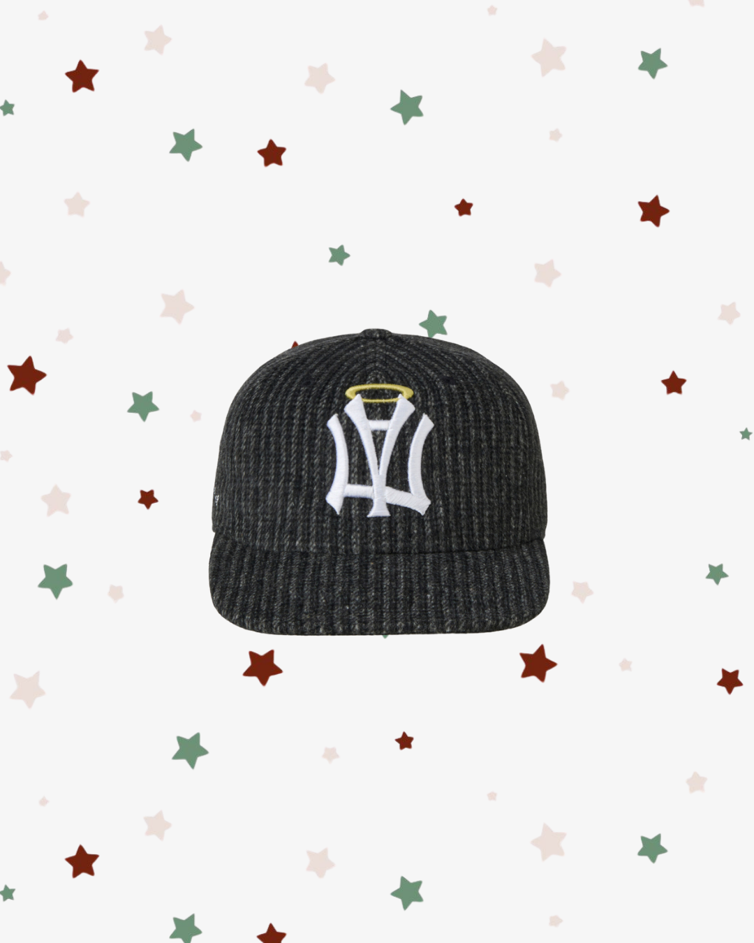 AE SYMBOL STRIPE ANGEL WING CAP [BLACK]