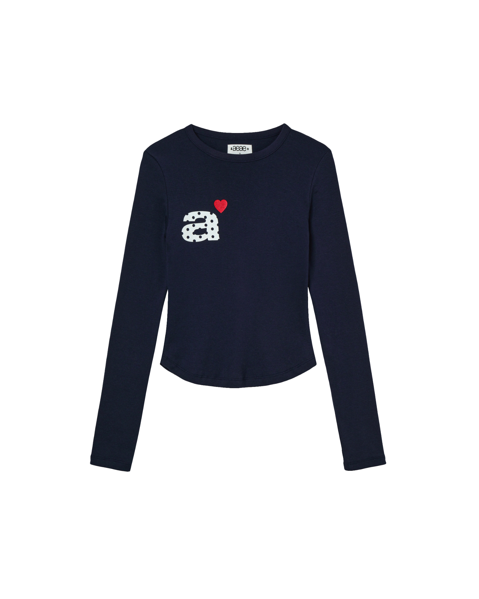 【予約商品】DOT SMALL LETTER L/S [NAVY]