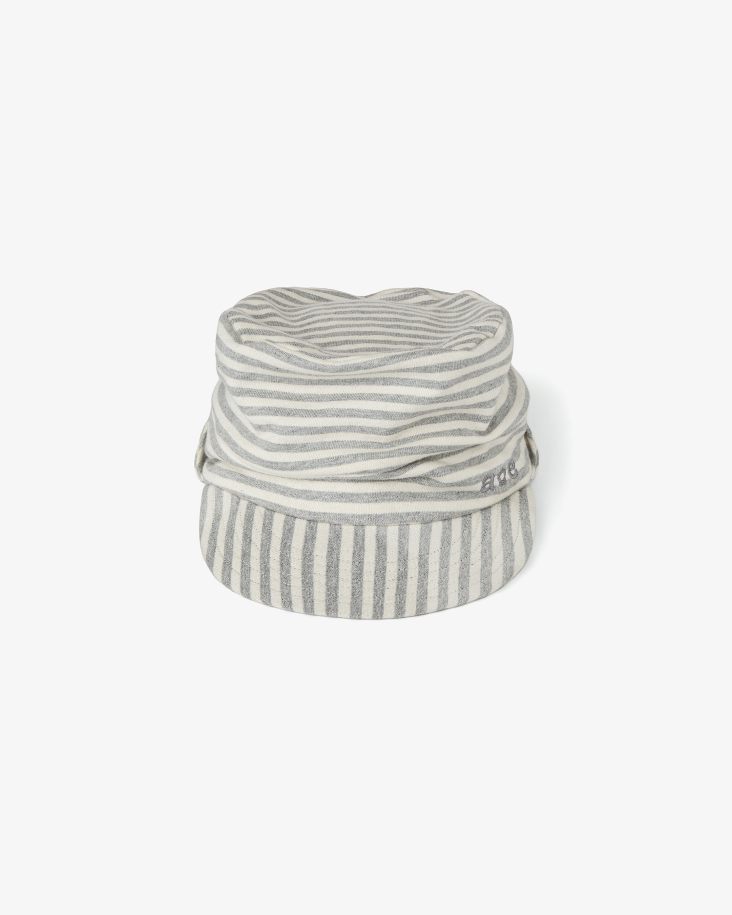 STRIPE PILED CAP [GREY]