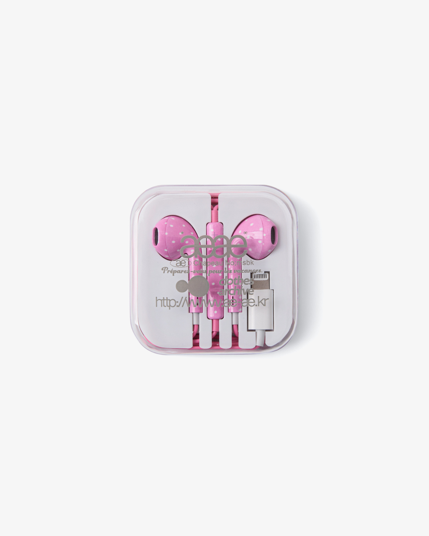 【2月下旬お届けアイテム】AE CUSTOM EARPHONES (LIGHTNING CONNECTOR) [PINK]