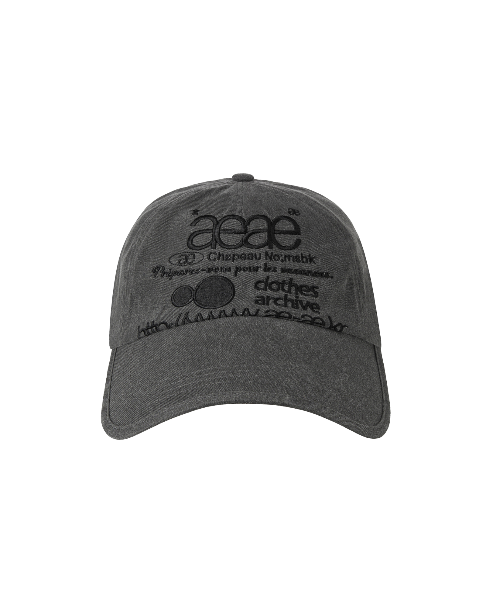 WEB LOGO PIGMENT CAP [CHARCOAL]