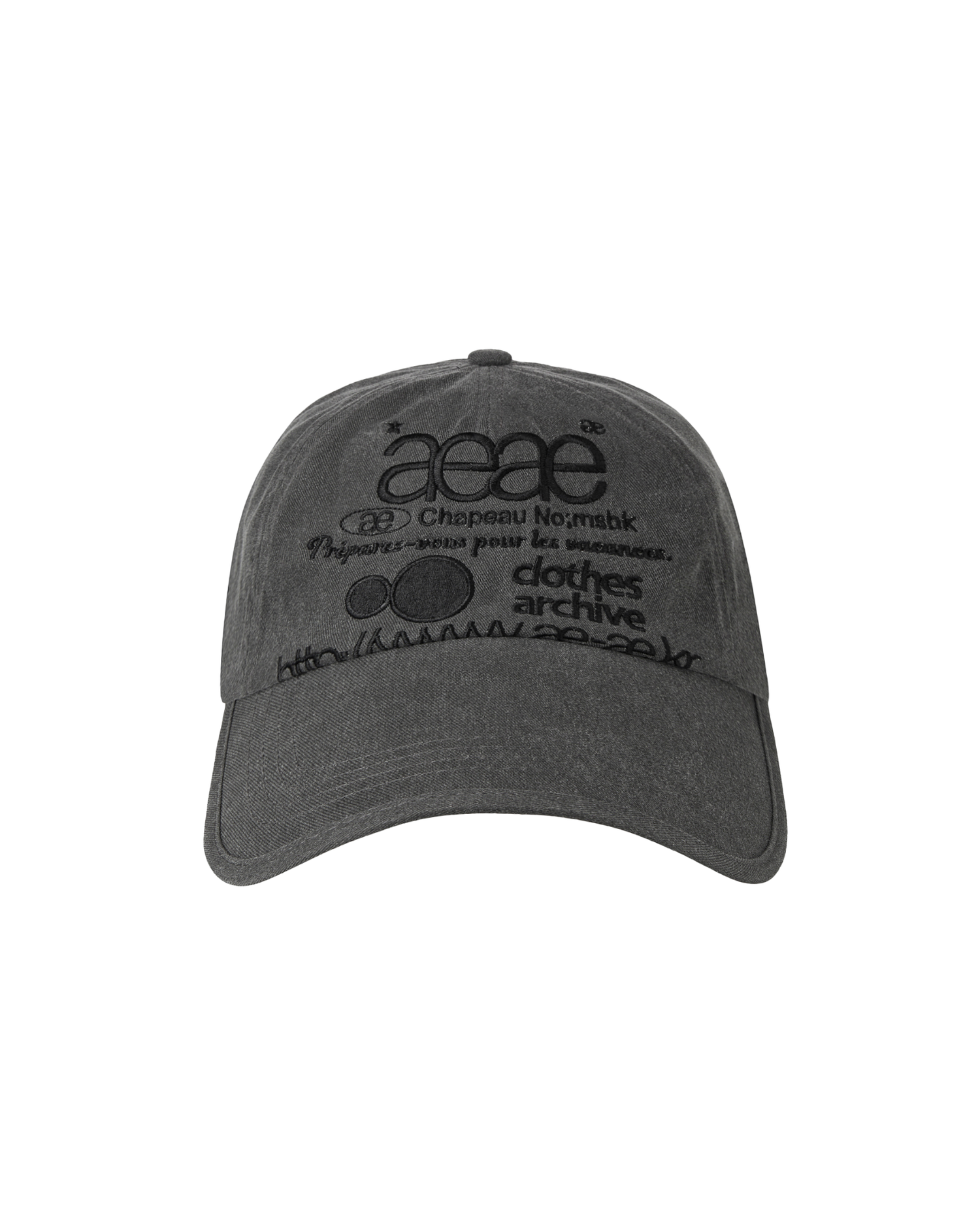 WEB LOGO PIGMENT CAP [CHARCOAL]