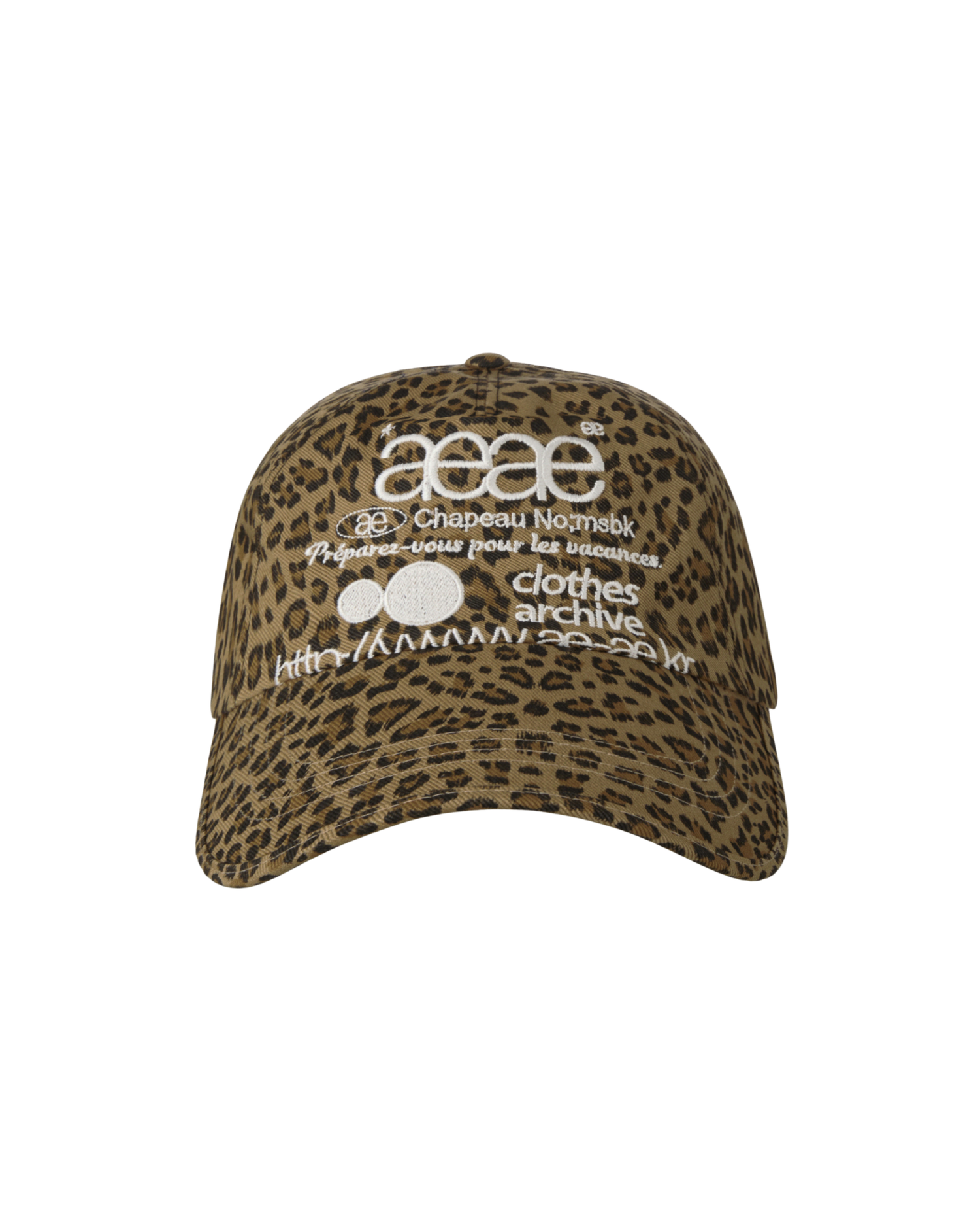 WEB LOGO LEOPARD CAP [MUSTARD]