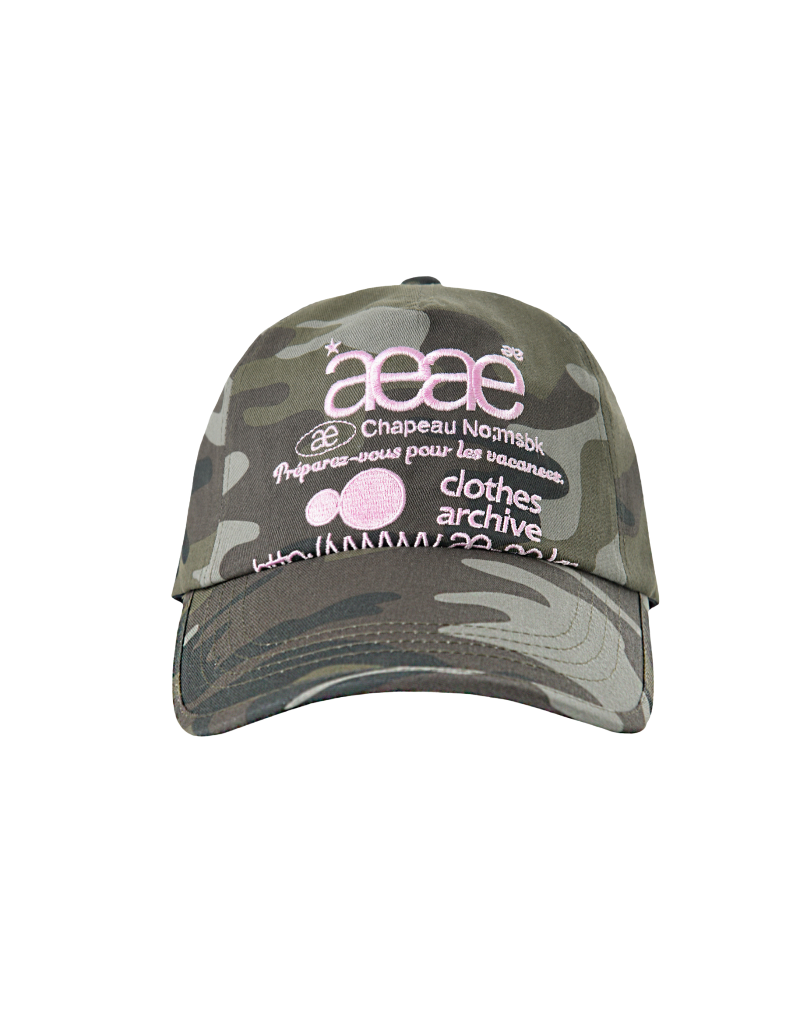 WEB LOGO CAMO 5 PANNEL CAP [GREEN]