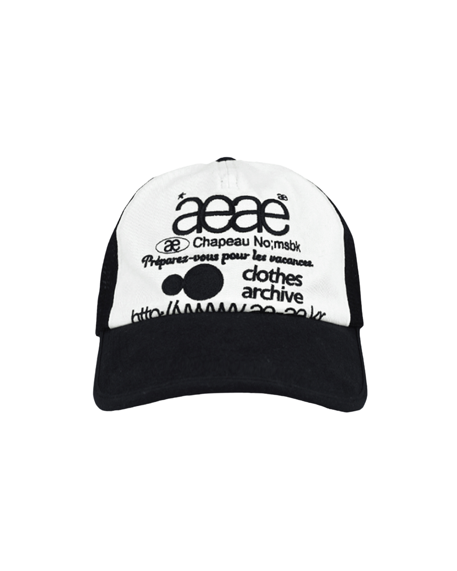 WEB LOGO MESH CAP [BLACK]