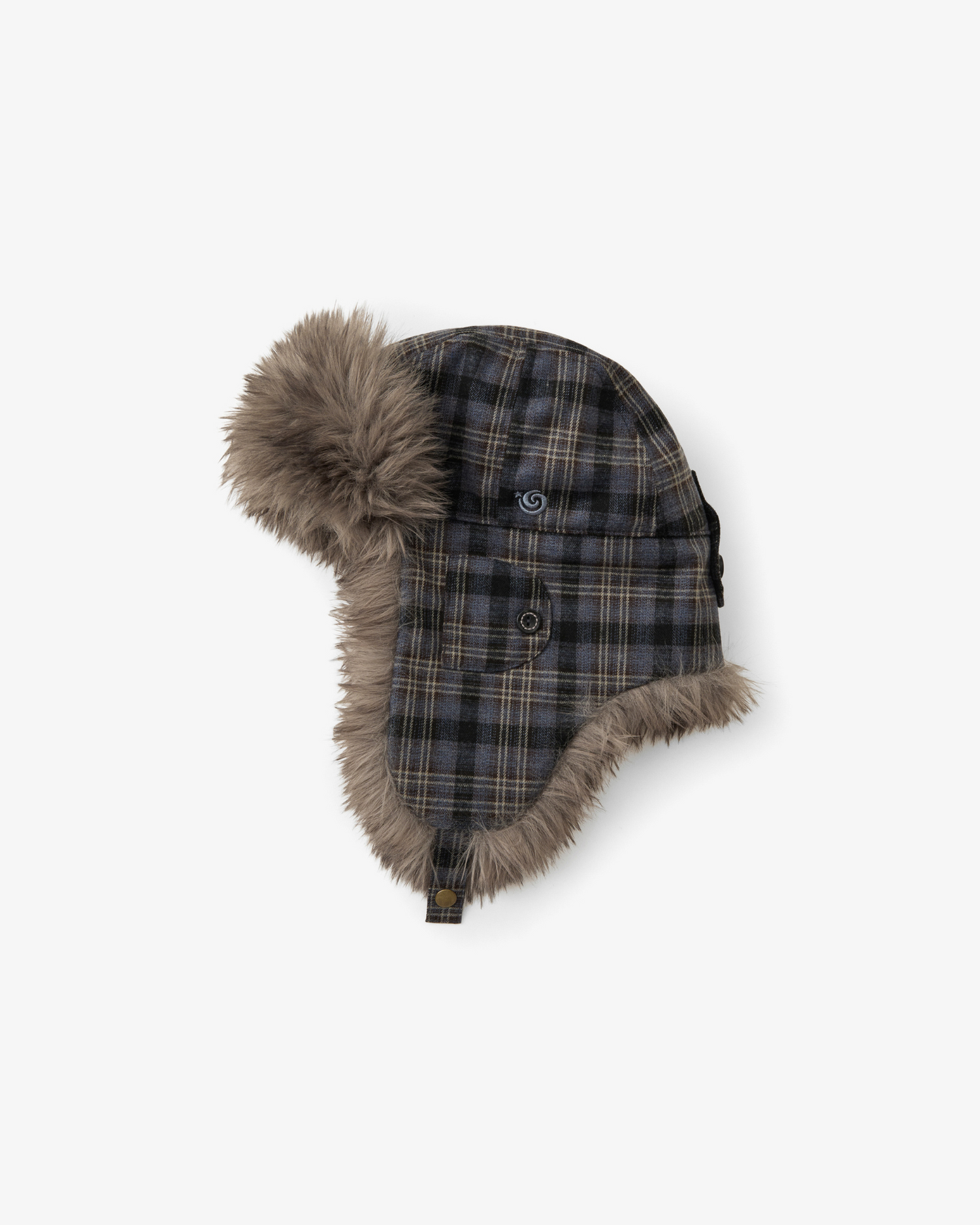 FUR TROOPER HAT [CHECK BLUE]