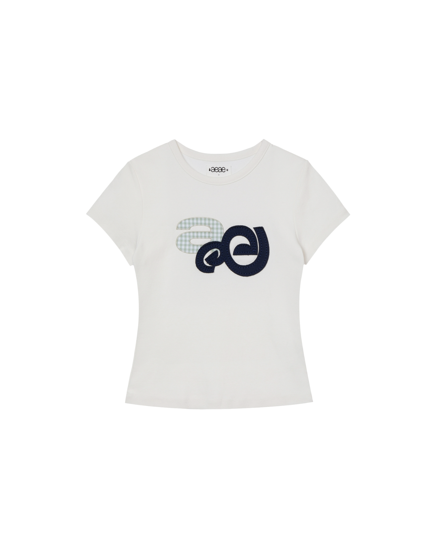 APPLIQUE LOGO TEE [WHITE]