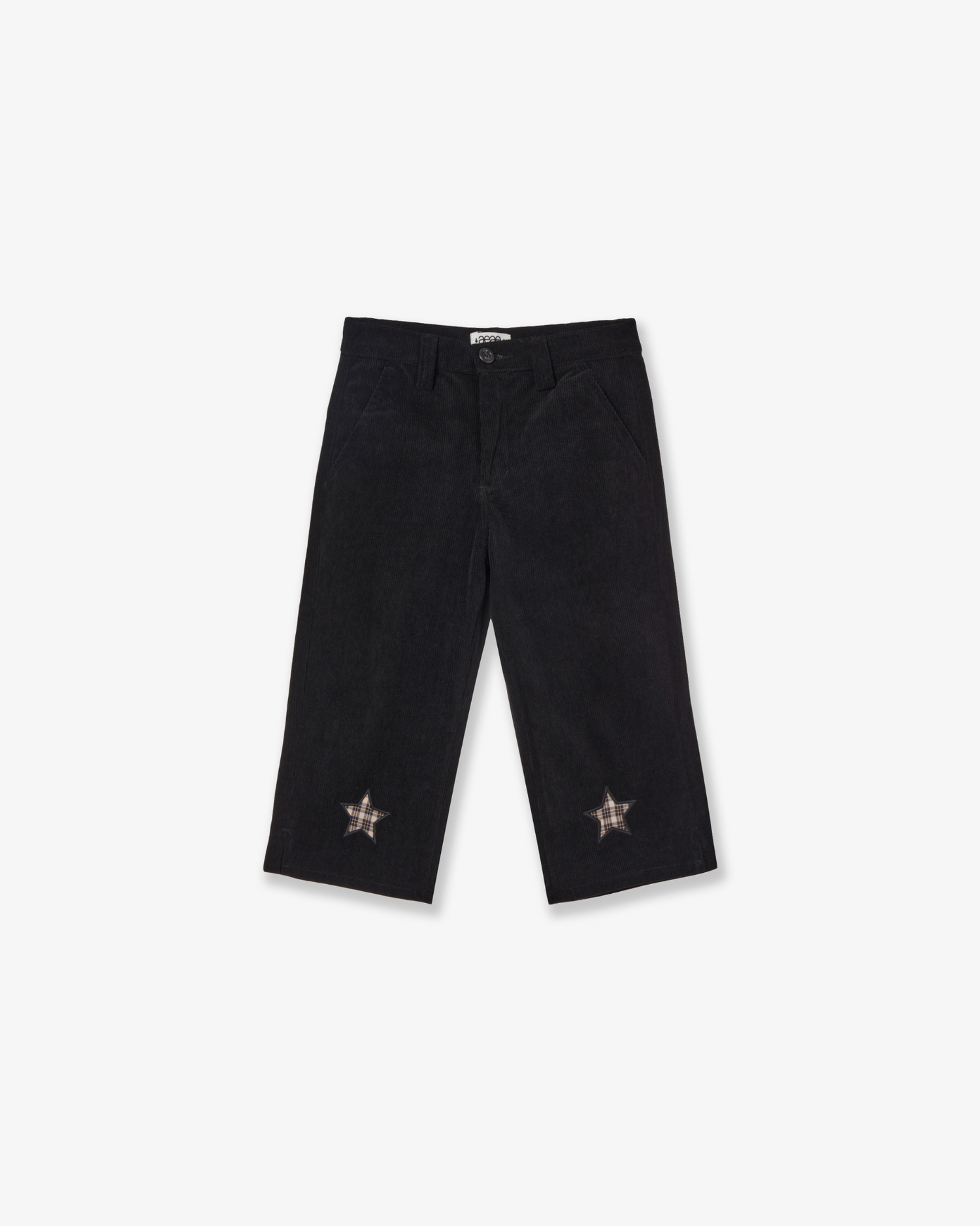 【10月中旬お届けアイテム】STAR PATCH CAPRI CORDUROY PANTS [BLACK]