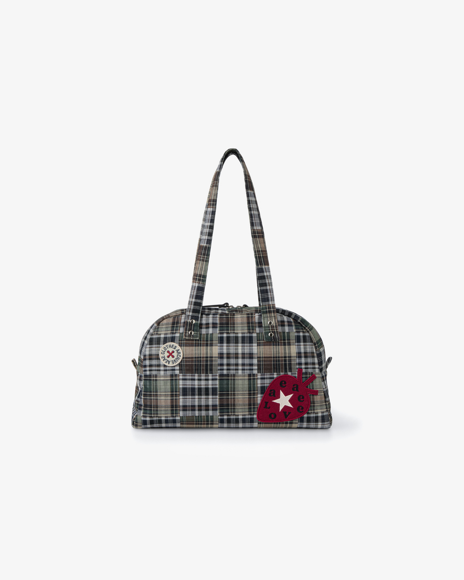 EMBROIDERY TOTE BAG [MIXED CHECK]