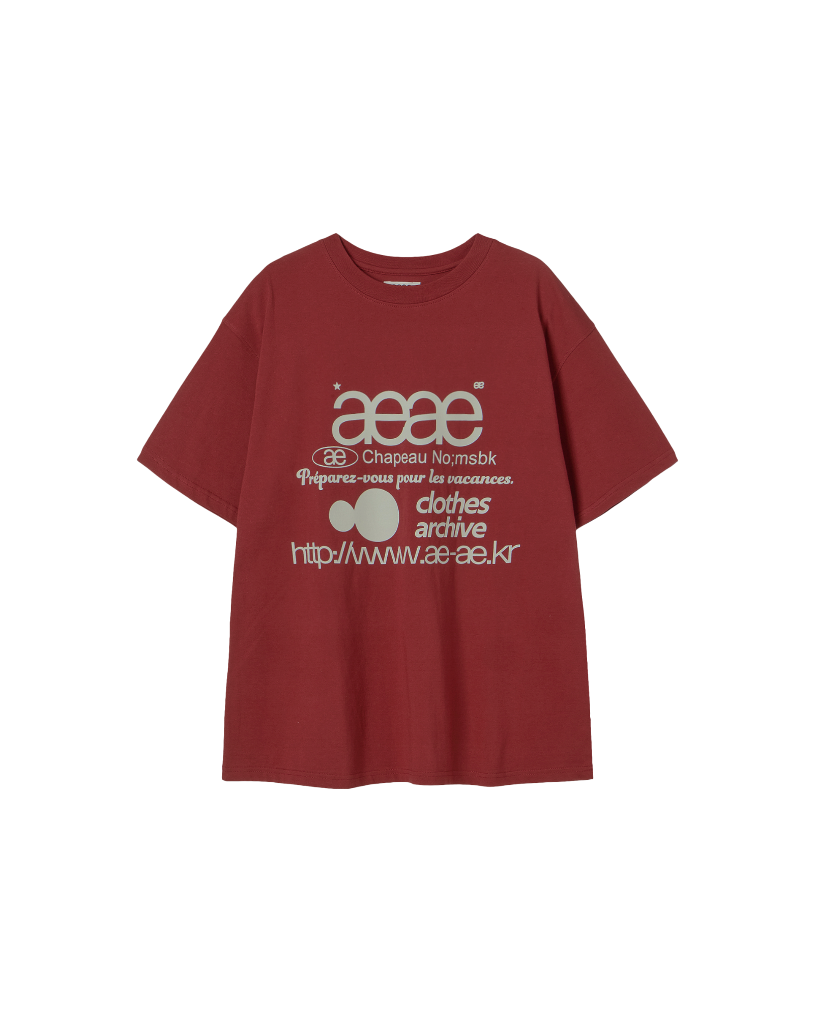 WEB LOGO T-SHIRTS [BURGUNDY]