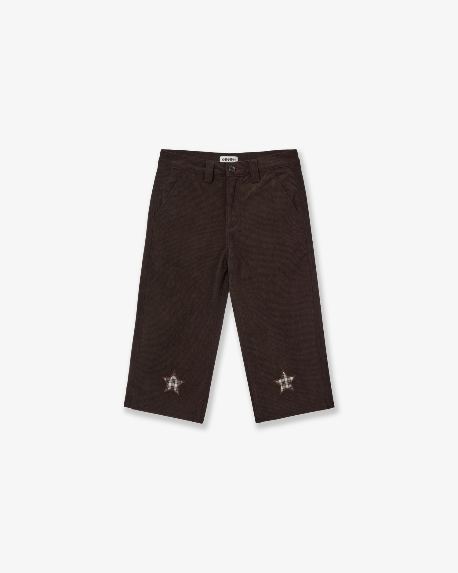 【10月中旬お届けアイテム】STAR PATCH CAPRI CORDUROY PANTS [BROWN]