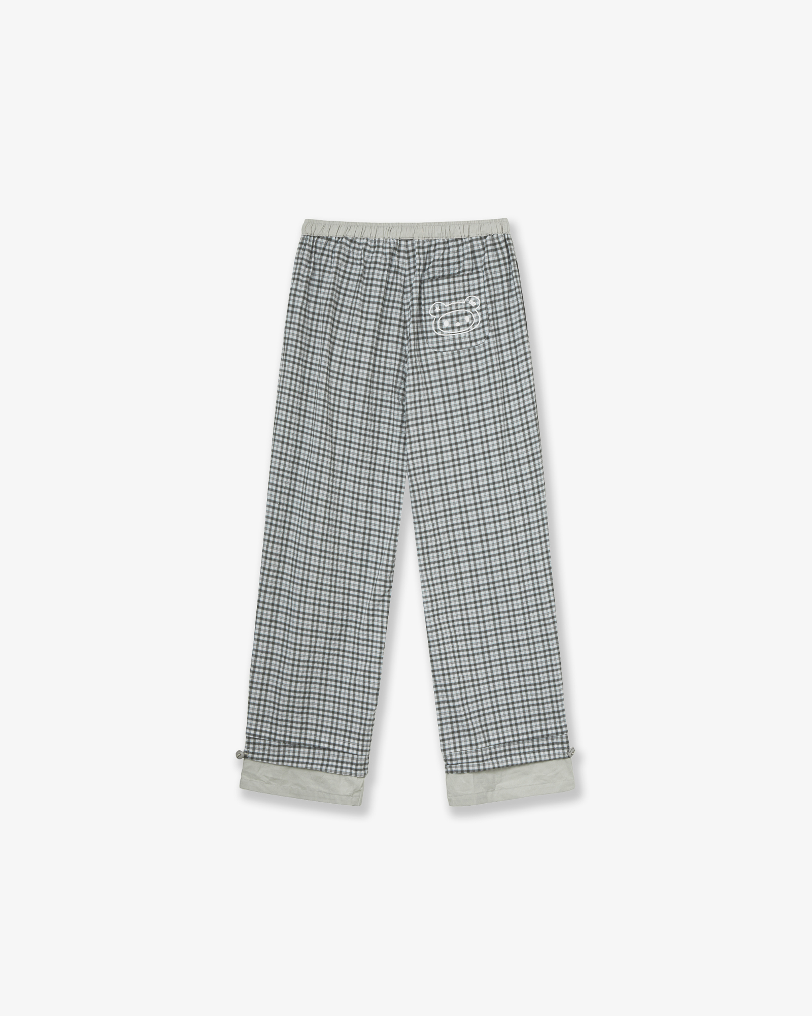 DRAWSTRING PAJAMA PANTS [GREY]