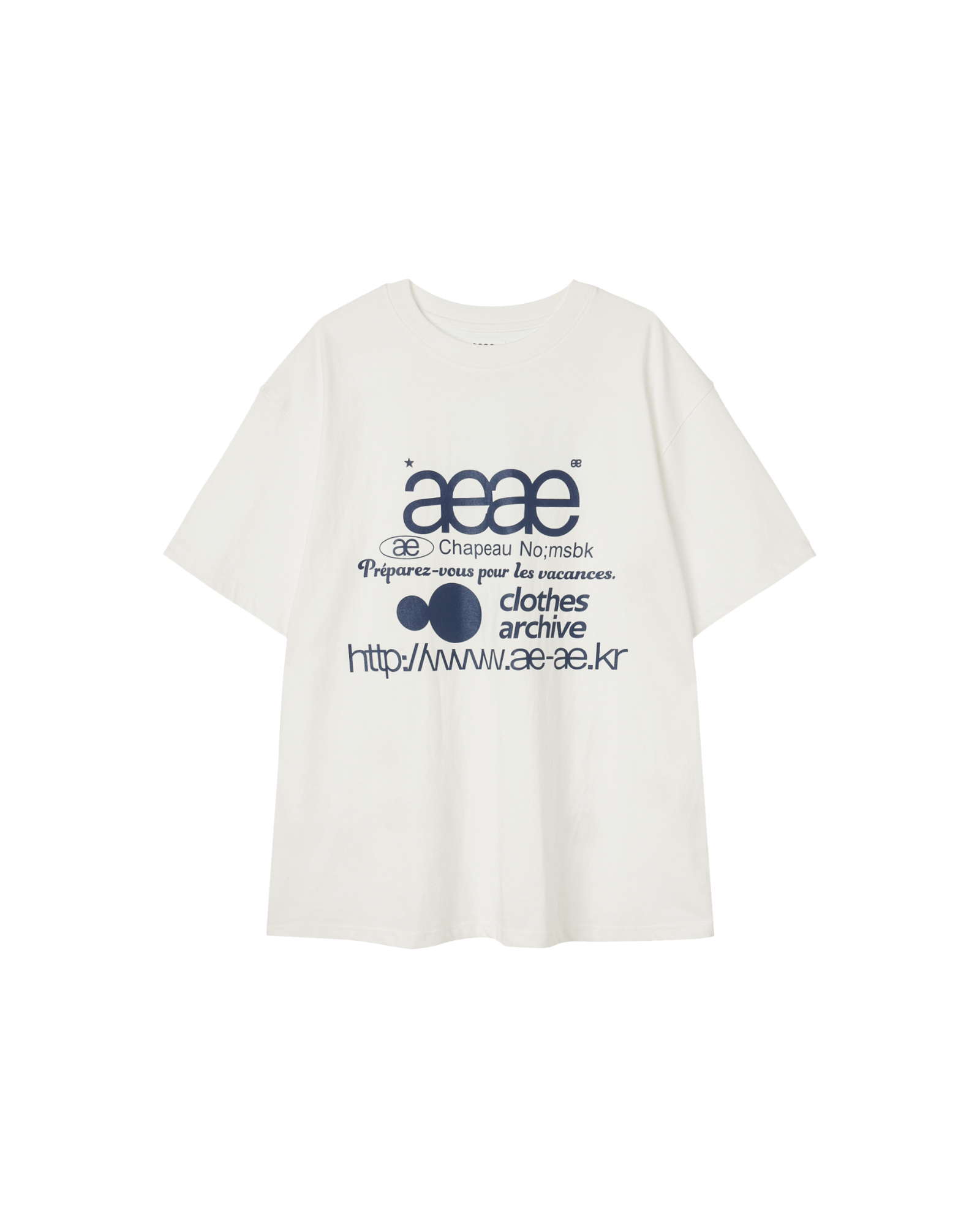 【予約商品】WEB LOGO T-SHIRTS [WHITE/BLUE]