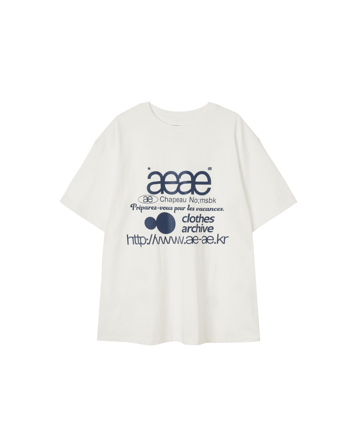 【予約商品】WEB LOGO T-SHIRTS [WHITE/BLUE]