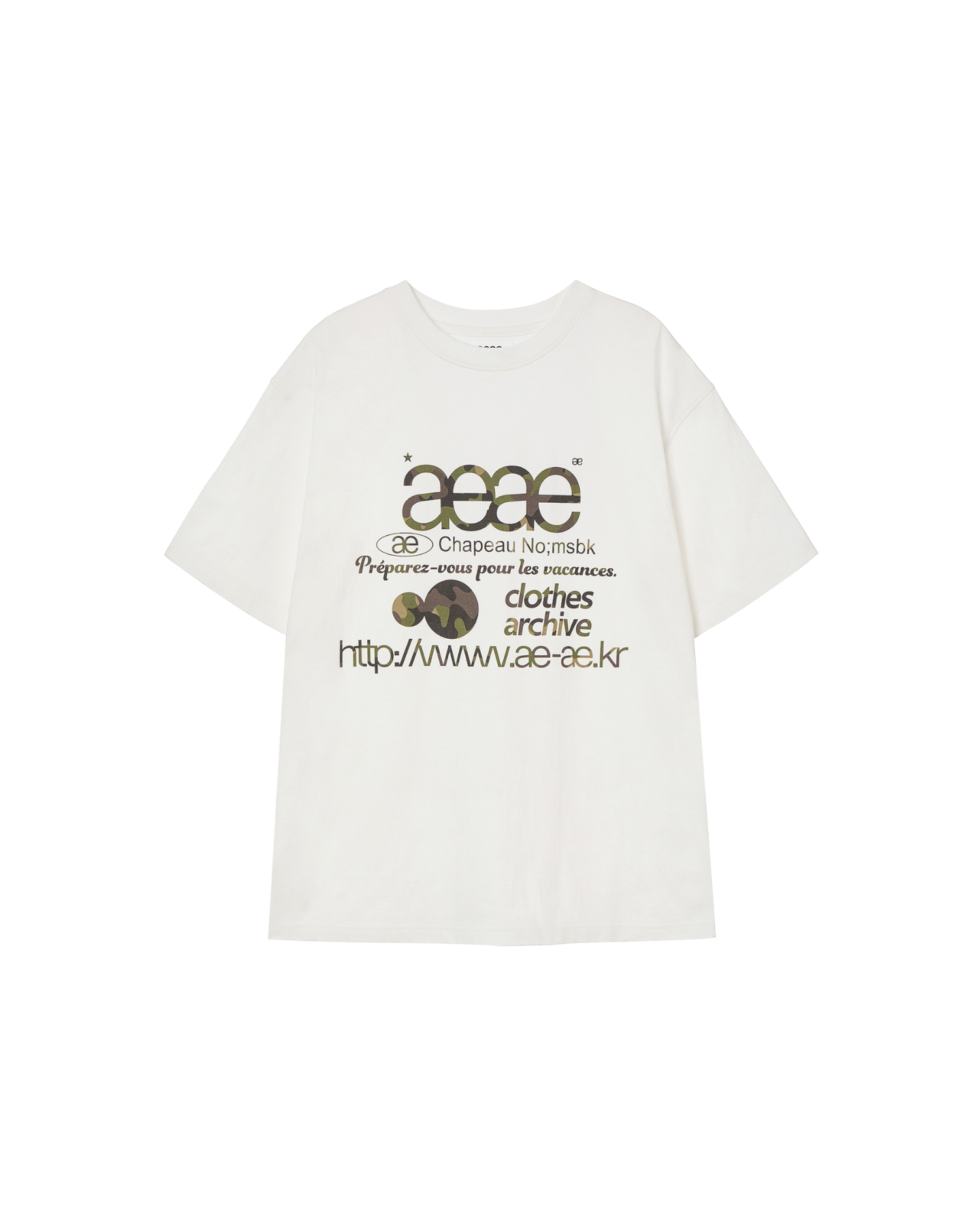 WEB LOGO T-SHIRTS [WHITE/CAMO]