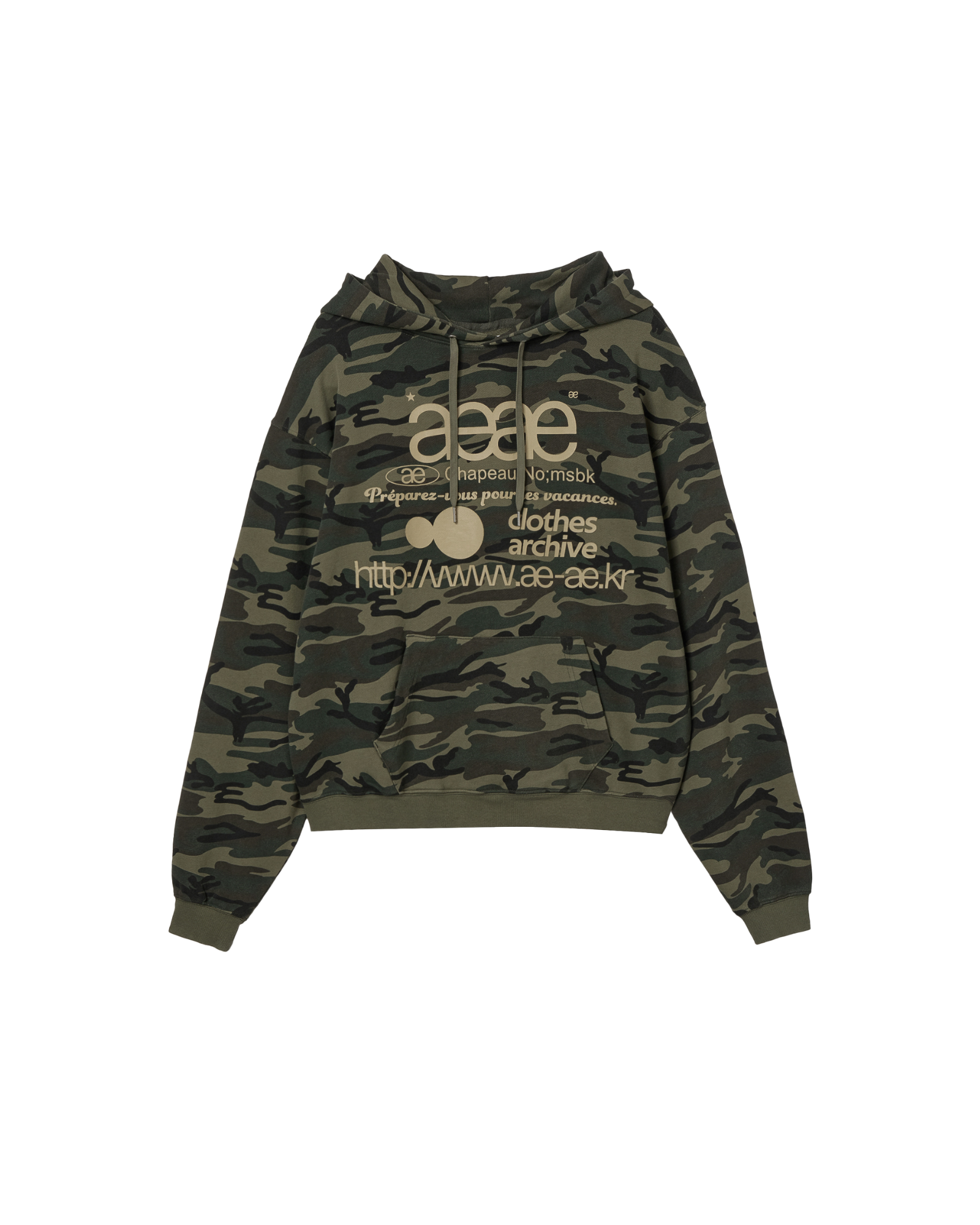 【予約商品】WEB LOGO LOOSED HOODIE [CAMO]