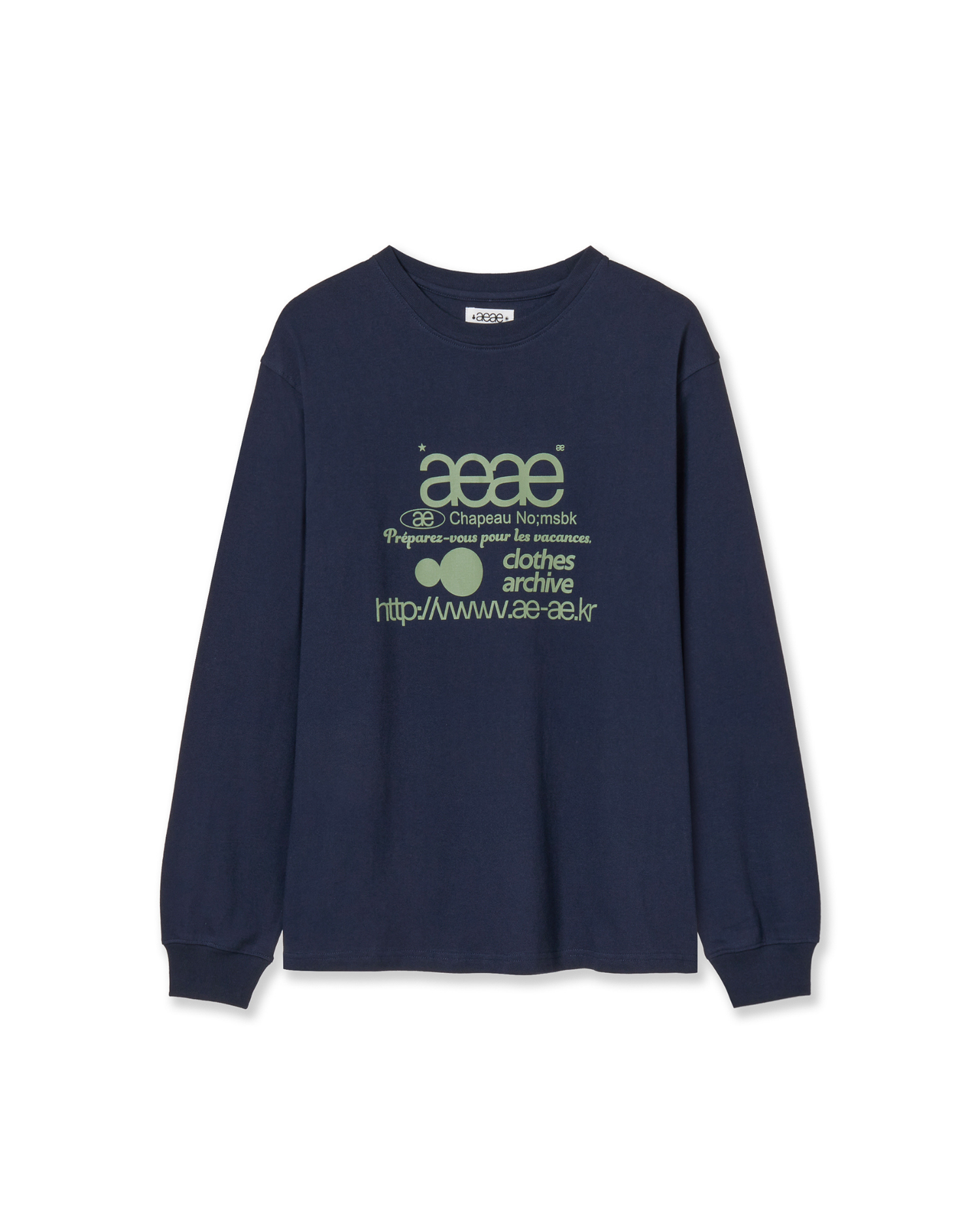WEB LOGO L/S [NAVY]
