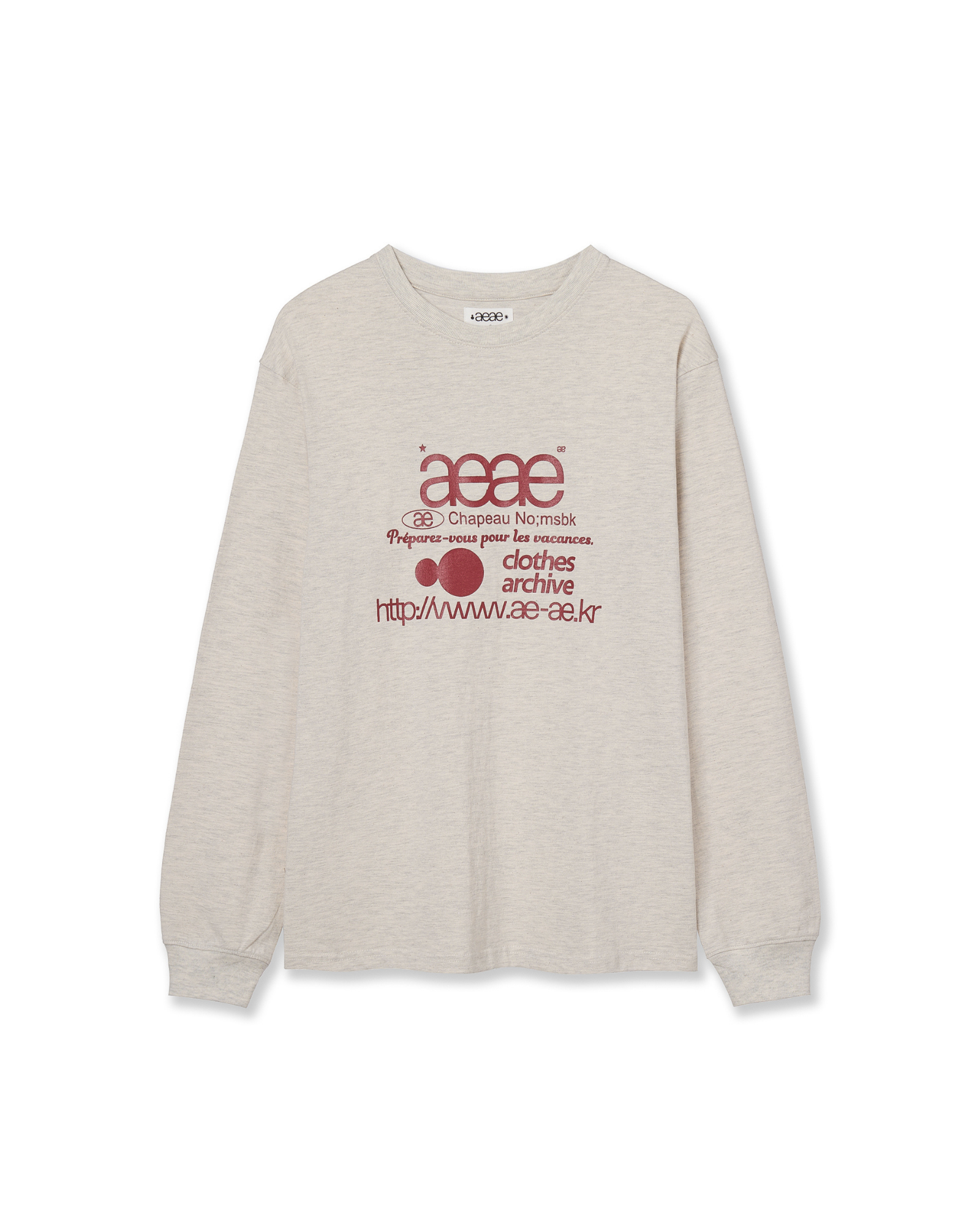 WEB LOGO L/S [OATMEAL]