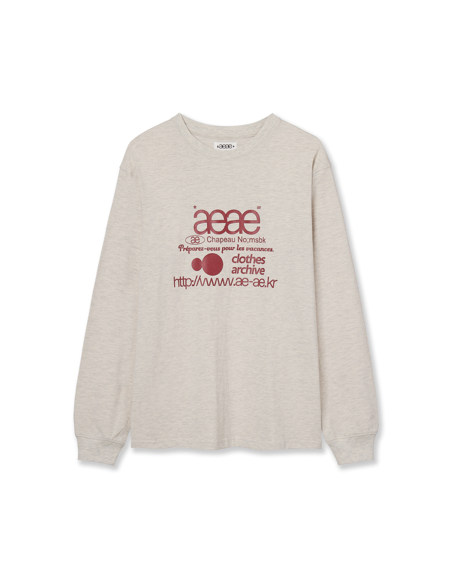 WEB LOGO L/S [OATMEAL]