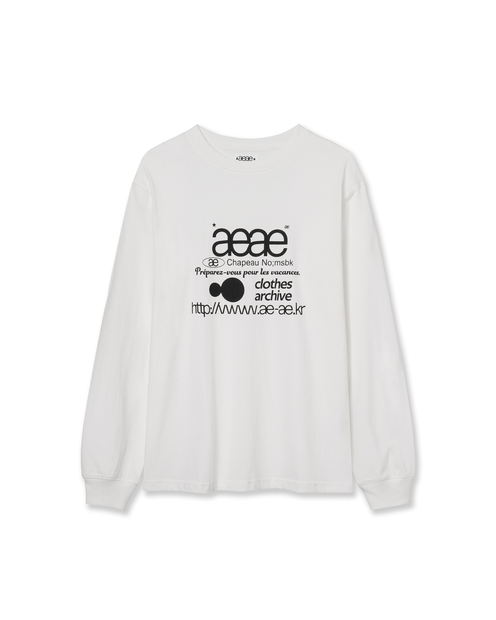 【予約商品】WEB LOGO L/S [WHITE]