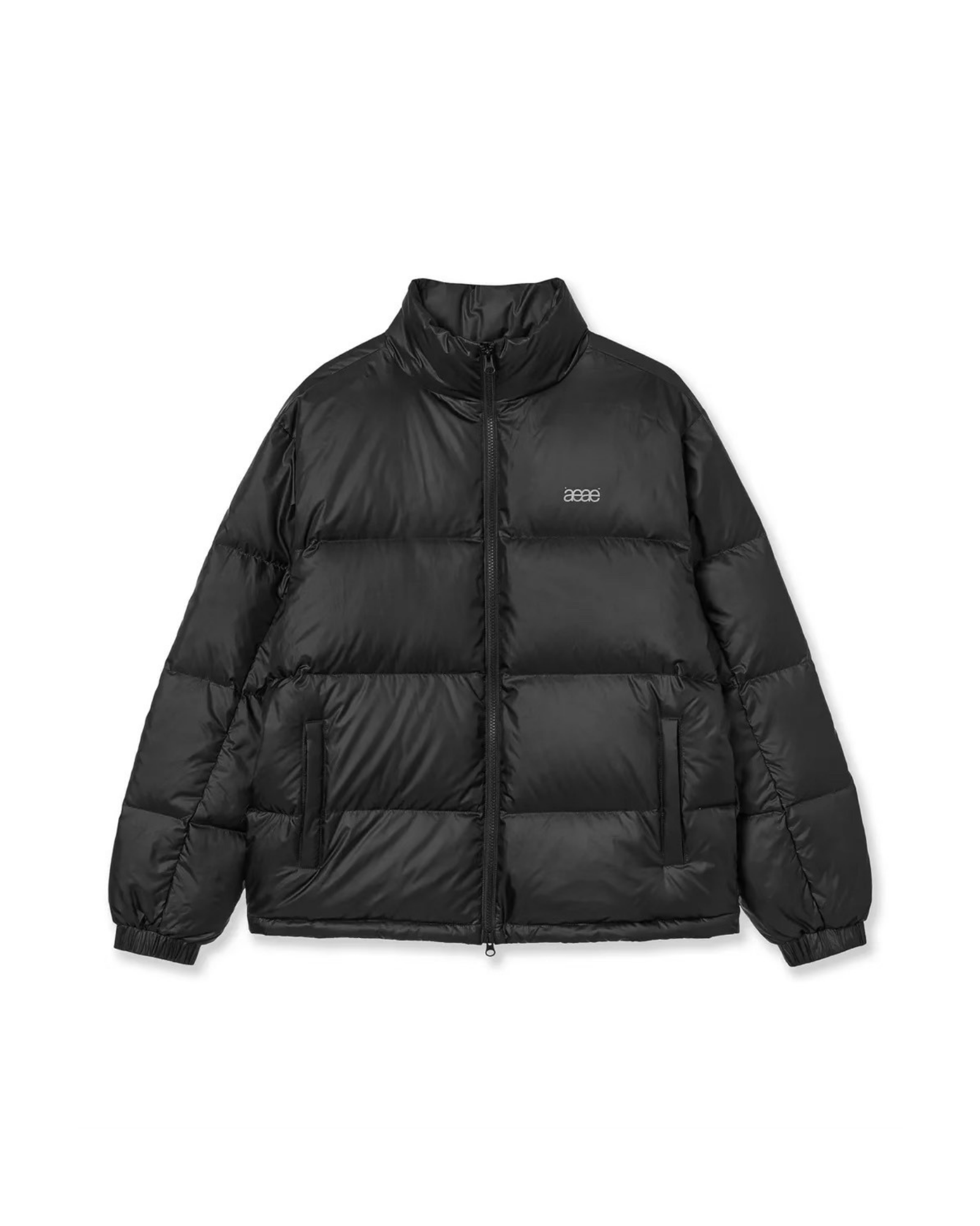 WEB LOGO DOWN JACKET [BLACK]
