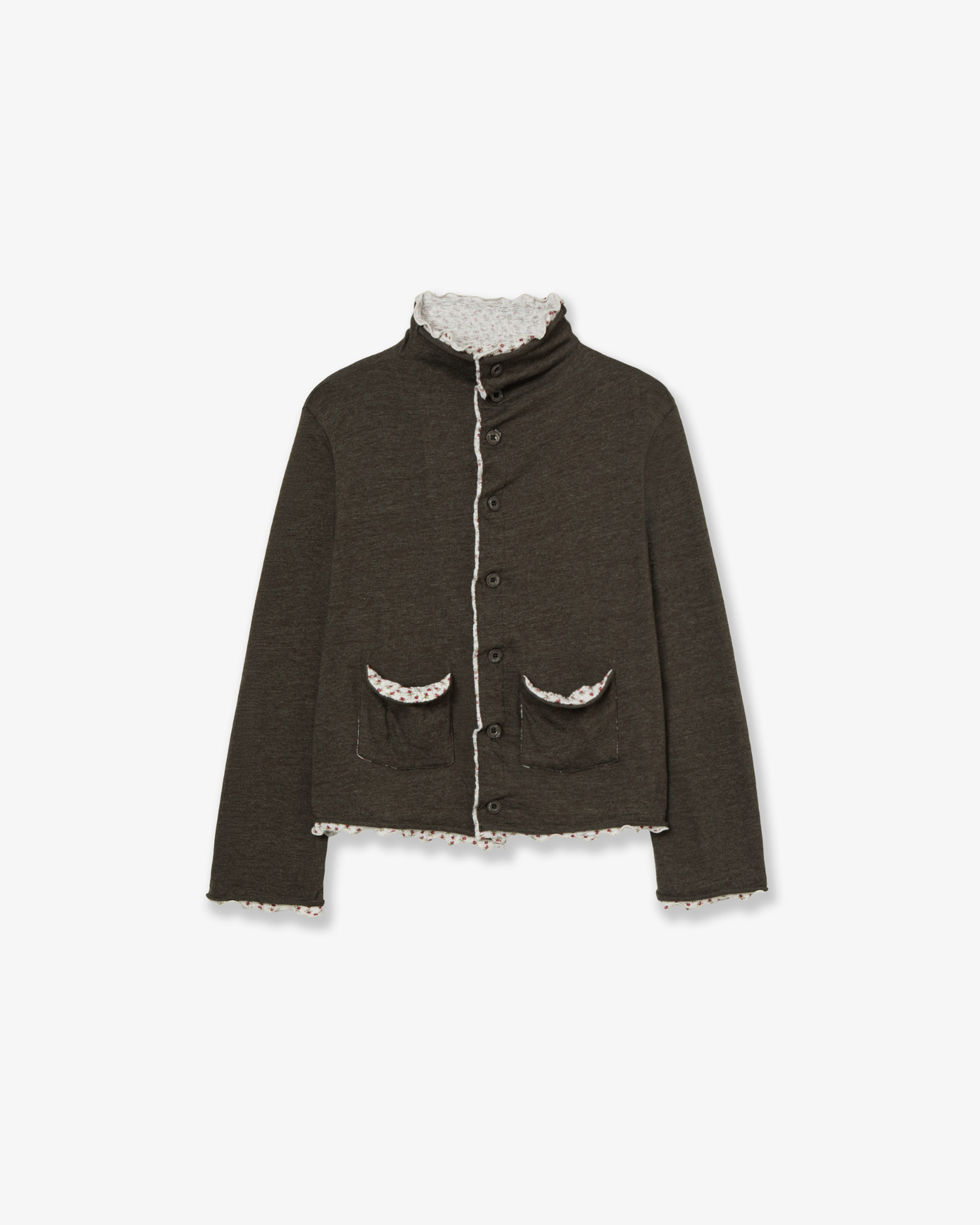 LAYERED CARDIGAN [KHAKI]