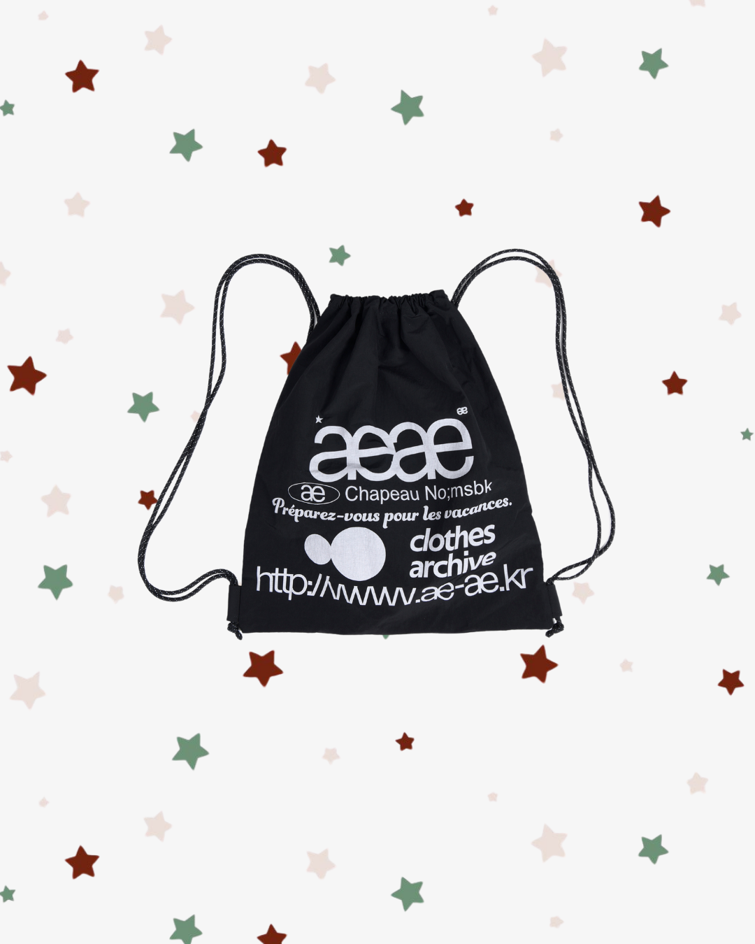 WEB LOGO GYM SACK [BLACK]