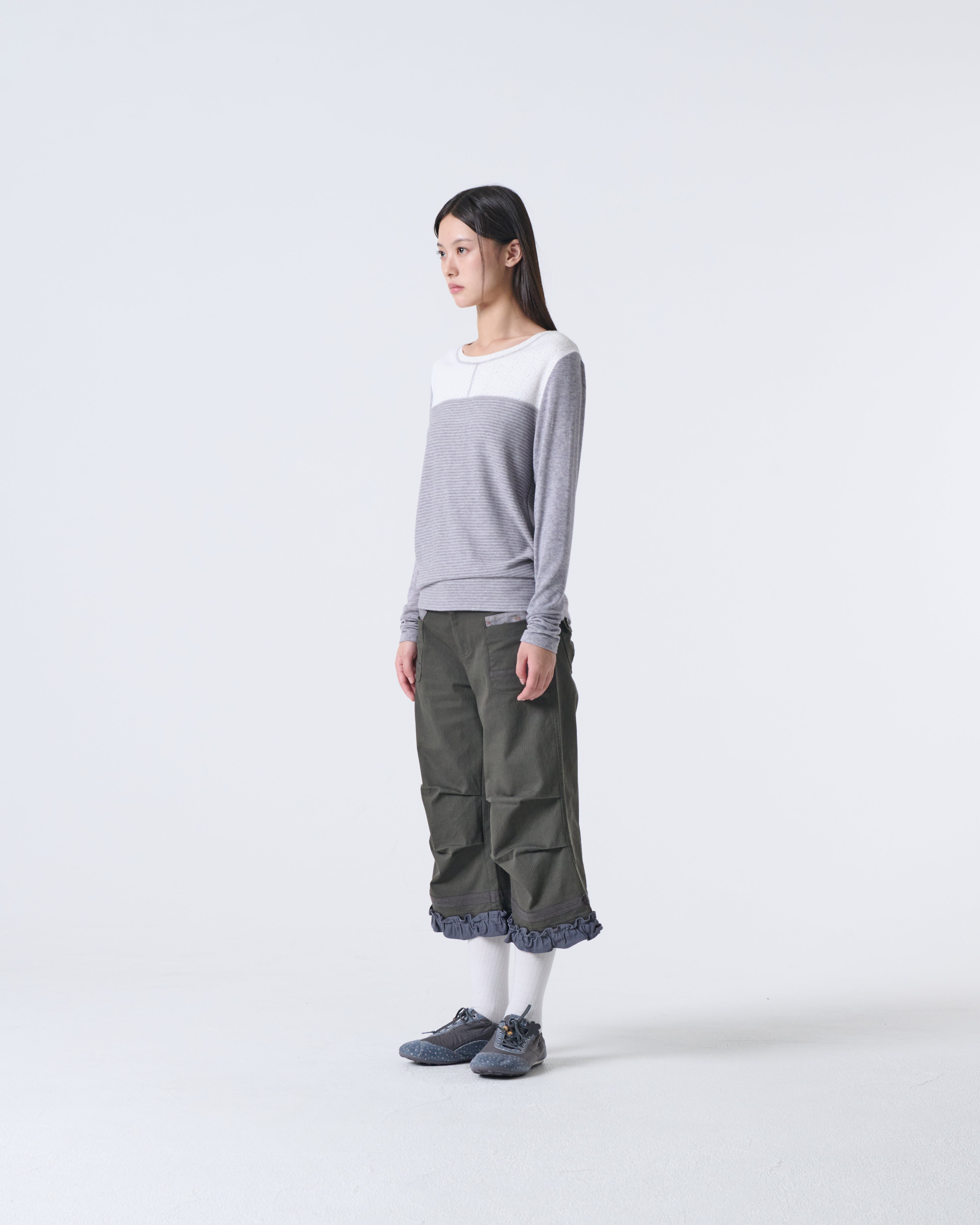 PATTERN BLOCK TEE [GREY]